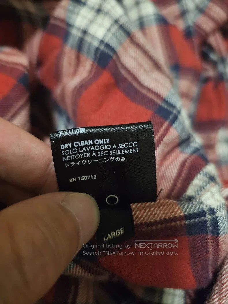 Amiri Amiri Red Plaid Long Sleeve Shirt. Size US L / EU 52-54 / 3 - 6 Thumbnail