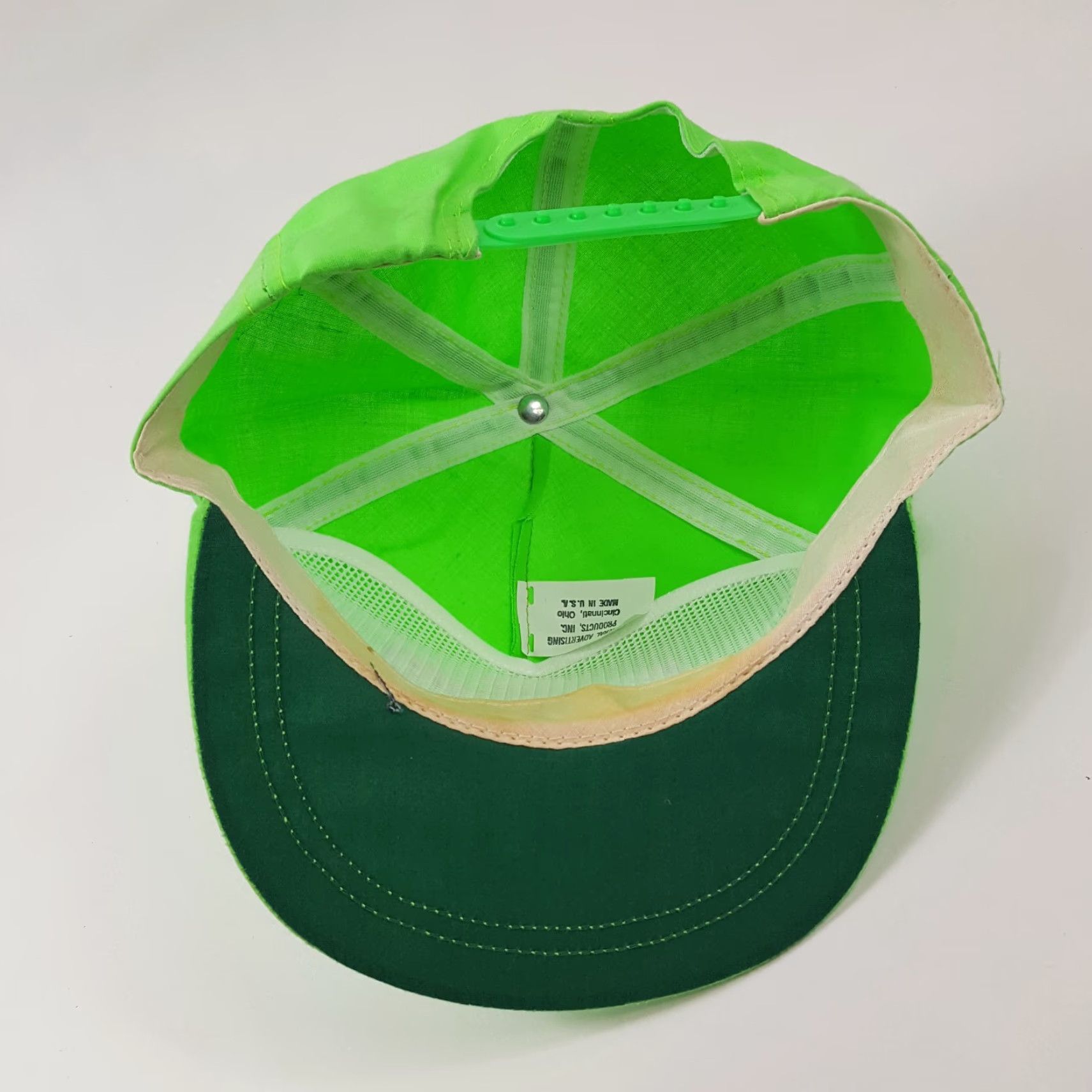 NASCAR VINTAGE Folgers NASCAR Racing Team Snapback Adjustable Trucker Hat Mens Green 80s 90s Retro USA Made Baseball Cap Size ONE SIZE - 7 Thumbnail