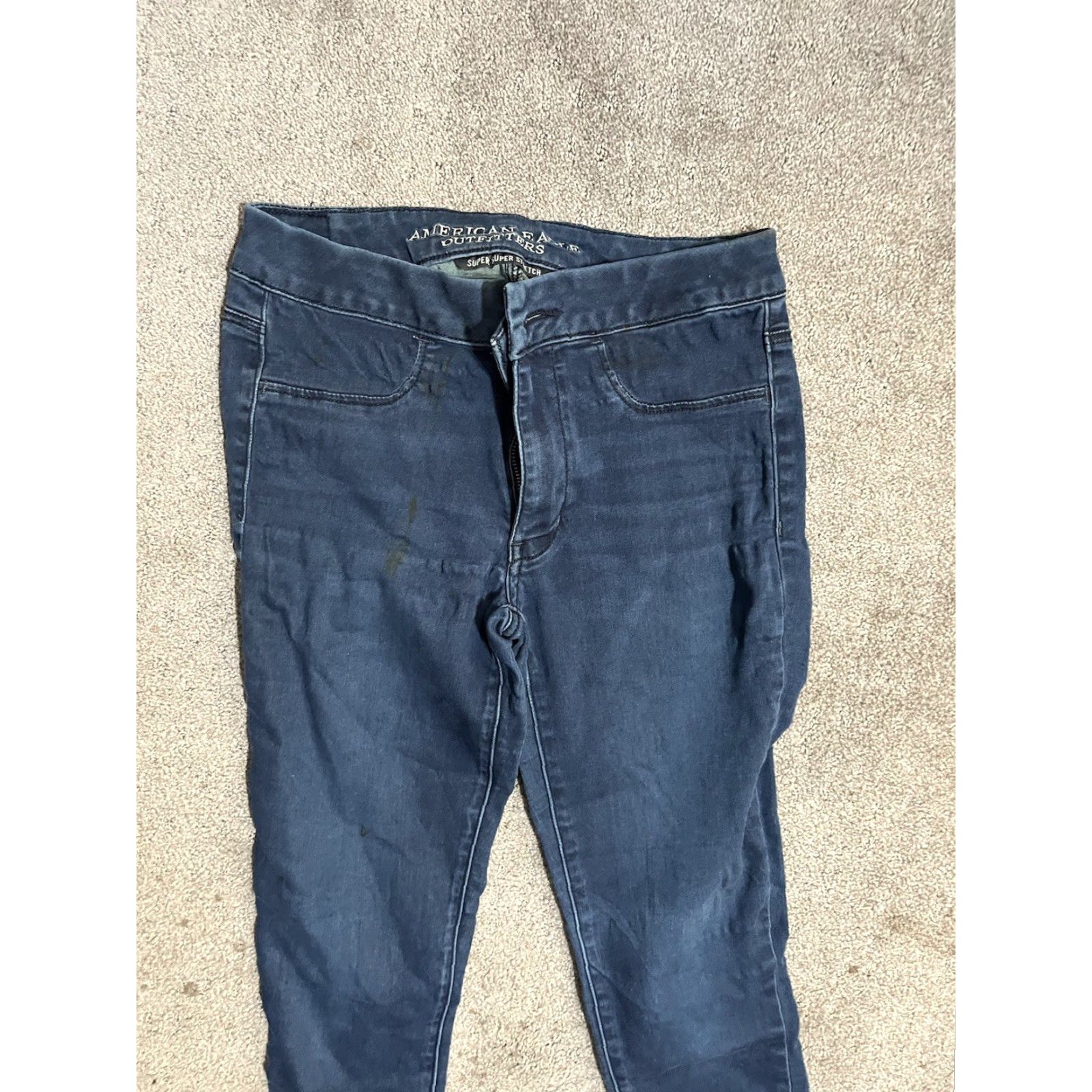 American Eagle Outfitters American Eagle Outfitters Jeans Women's Regular Stretch Jegging Blue 26x28 AEO Sateen 2 28in Inseam Low Rise Modern Logo Shirt? Size 26" / US 2 / IT 38 - 4 Thumbnail