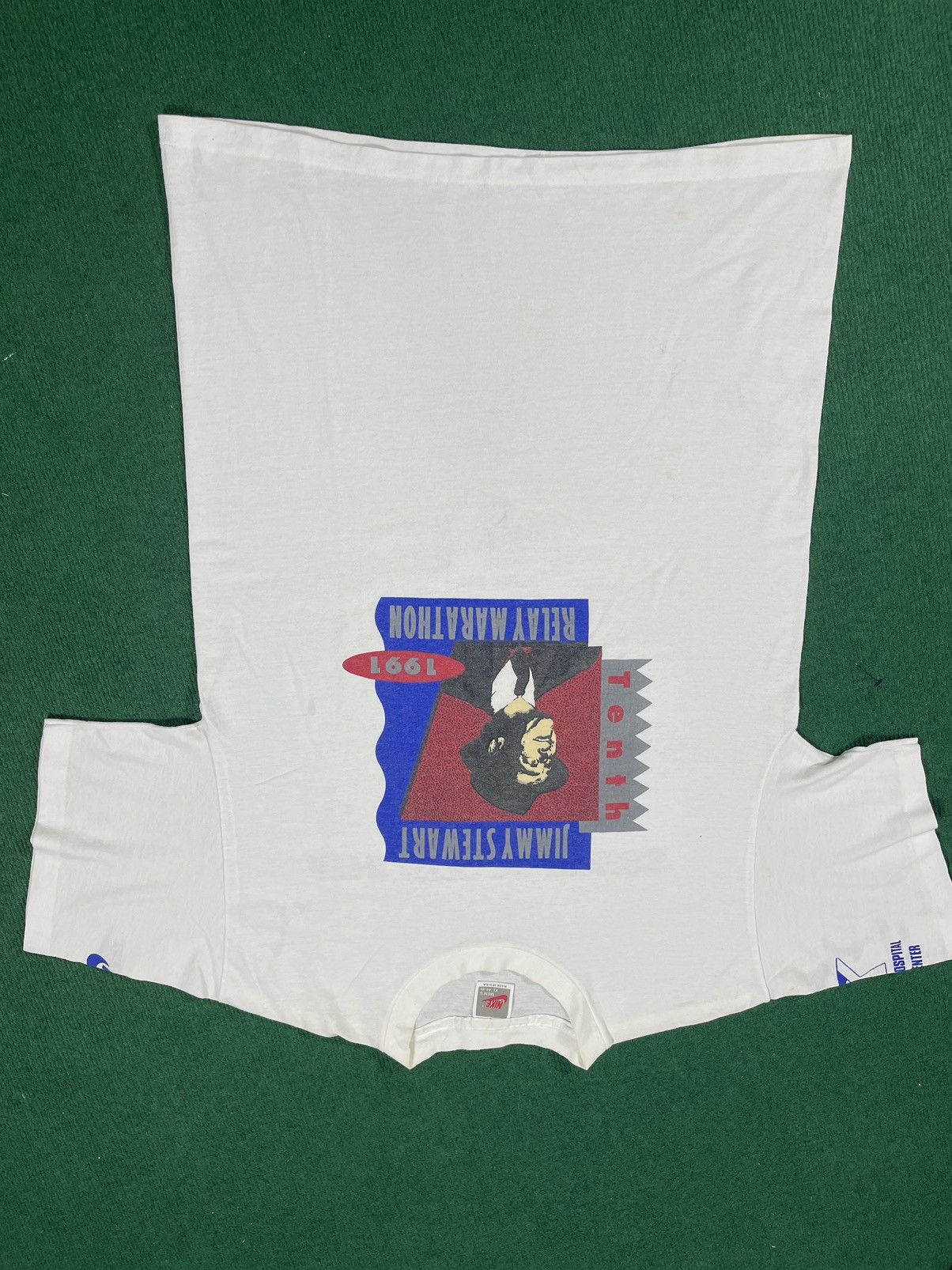 Nike × Vintage Vintage Jimmy Stewart 1991 Relay Marathon by Nike Size US XL / EU 56 / 4 - 3 Thumbnail