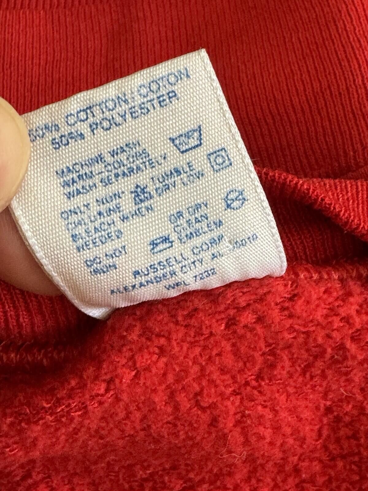 Jerzees Vintage 80s 90s Jerzees Super Sweats Red Crewneck Sweater Size US L / EU 52-54 / 3 - 5 Thumbnail