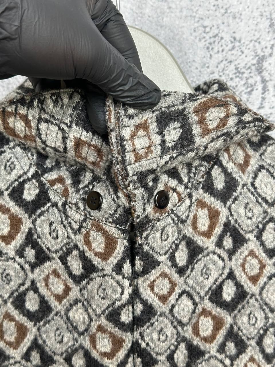 Alaia Alaia Archive Y2K Jacquard Wool Geometric Crop Jacket Italy Size S / US 4 / IT 40 - 11 Thumbnail