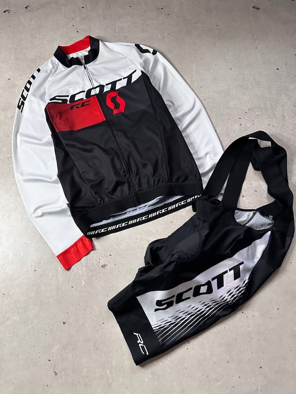 Rapha Scott RC Pro Team Cycling Kit Jersey + Bib Shorts Bicycle M Size US M / EU 48-50 / 2 - 1 Thumbnail