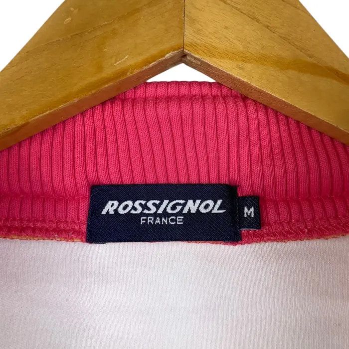 Rossignol Vintage 90’ ROSSIGNOL FRANCE Half Zipper Tee Shirt Top Size M / US 6-8 / IT 42-44 - 4 Thumbnail