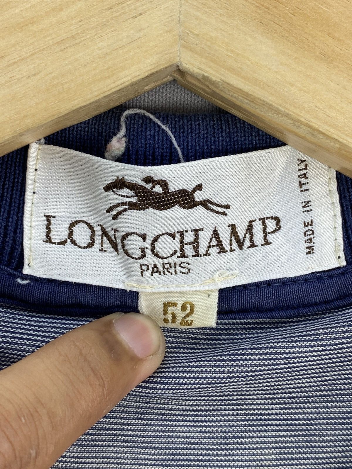 Longchamp Longchamp Horizontal Stripes Polo Tee Long Sleeve Size US M / EU 48-50 / 2 - 12 Thumbnail