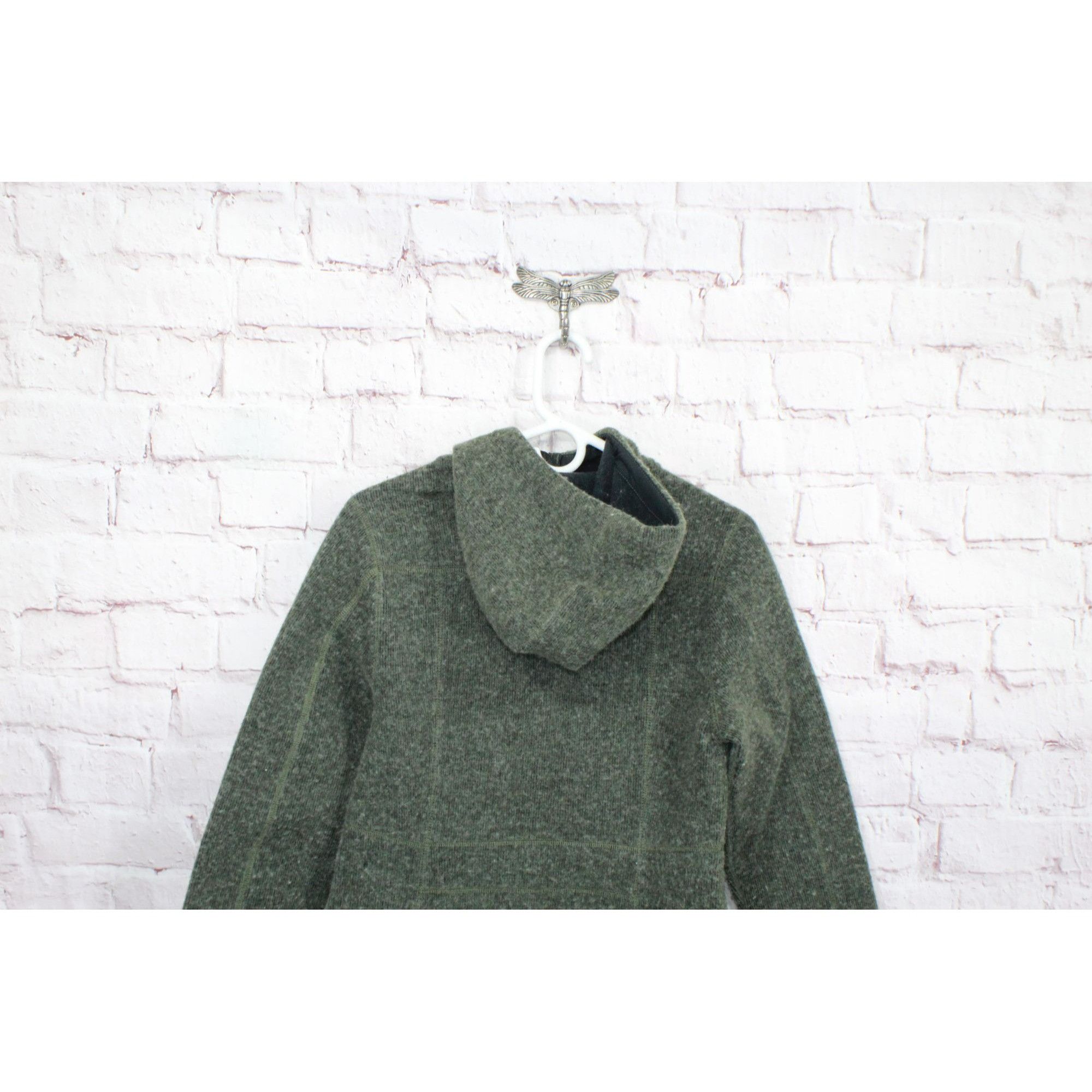 L.L. Bean LL Bean WoolTek Coat Hooded Deep Forest Heather Size S / US 4 / IT 40 - 4 Thumbnail