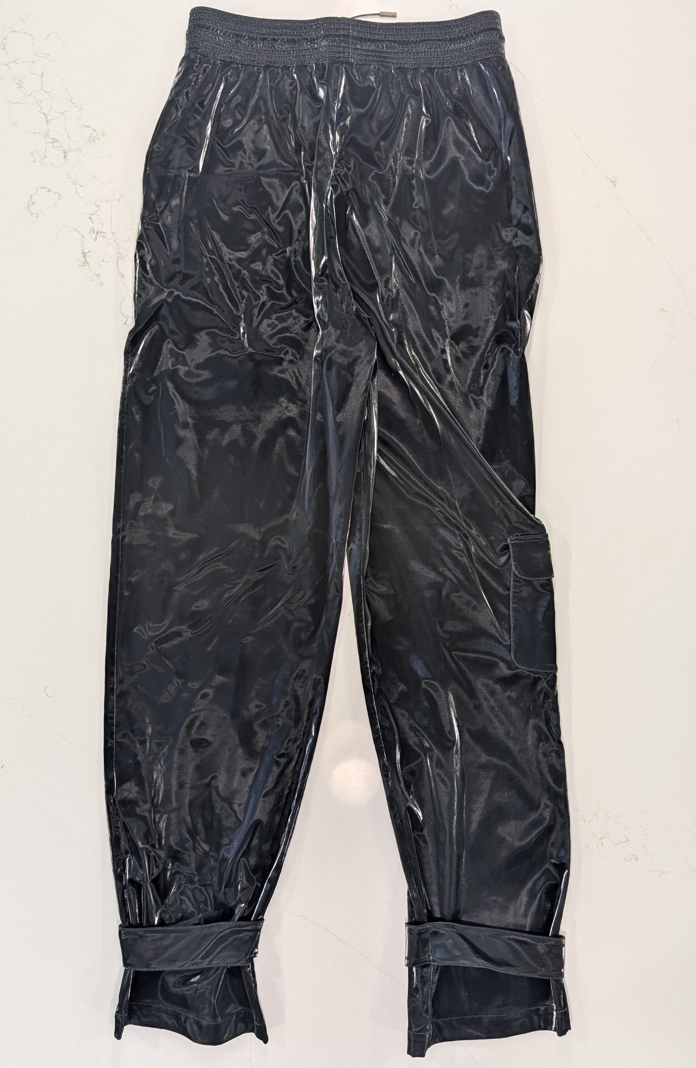 Off-White Off-White Virgil Abloh Slick Shine Cargo Joggers Black IT 44 Size US 30 / EU 46 - 2 Thumbnail