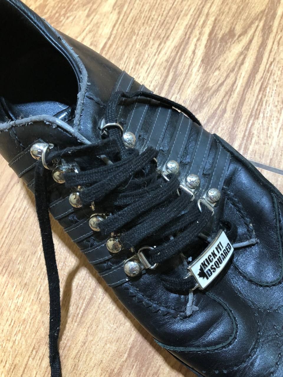 Dsquared2 Dsquared2 Mens Black Leather Lace Up Sneakers Size US 12 / EU 45 - 23 Thumbnail