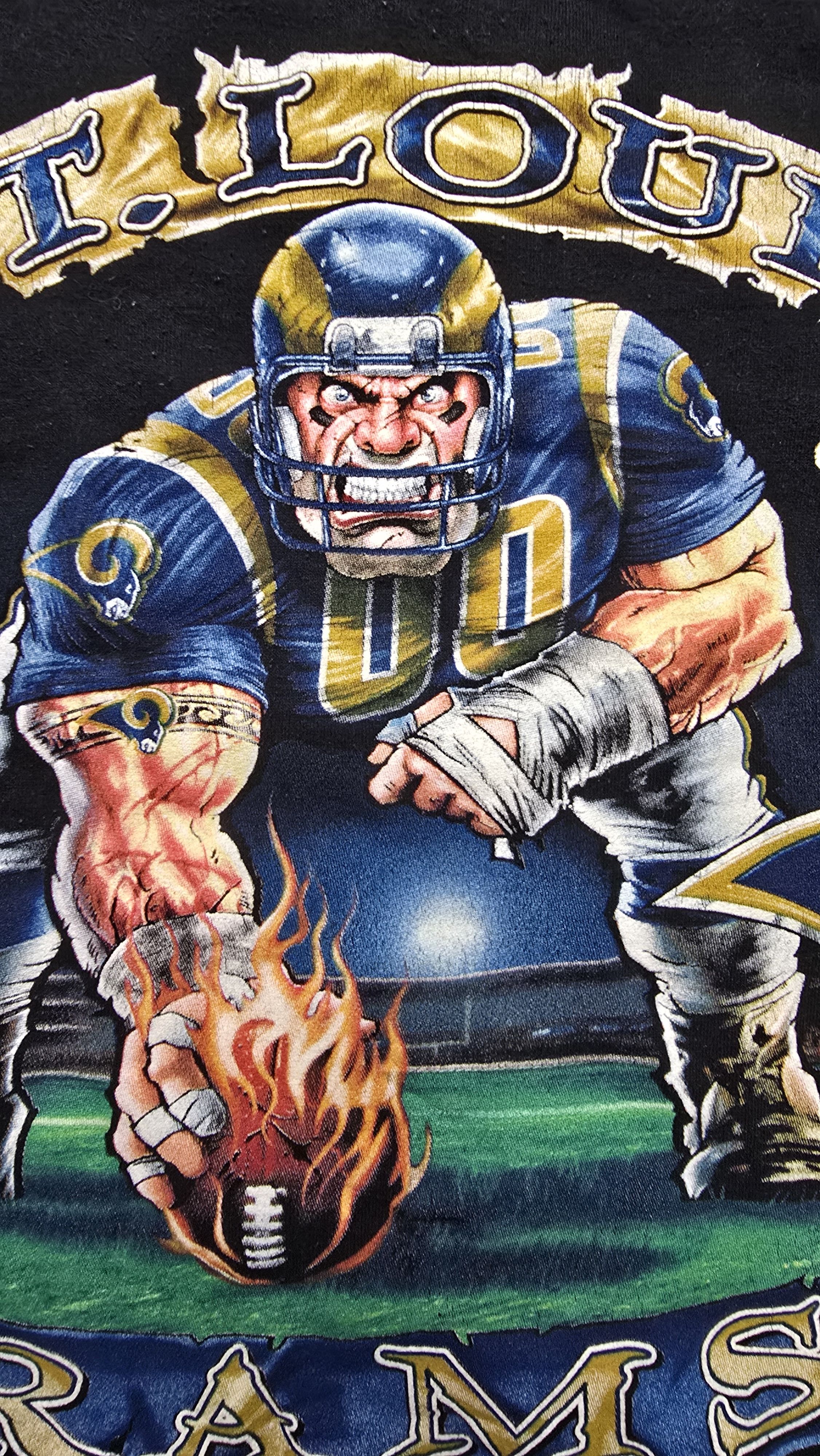 NFL VTG St. Louis Rams NFL Sweatshirt Sweater Crew Neck 90s Y2K Size US XL / EU 56 / 4 - 6 Thumbnail