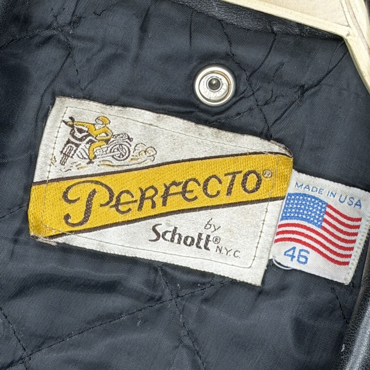 Schott Vintage Perfecto Leather Jacket Ramones Biker Moto