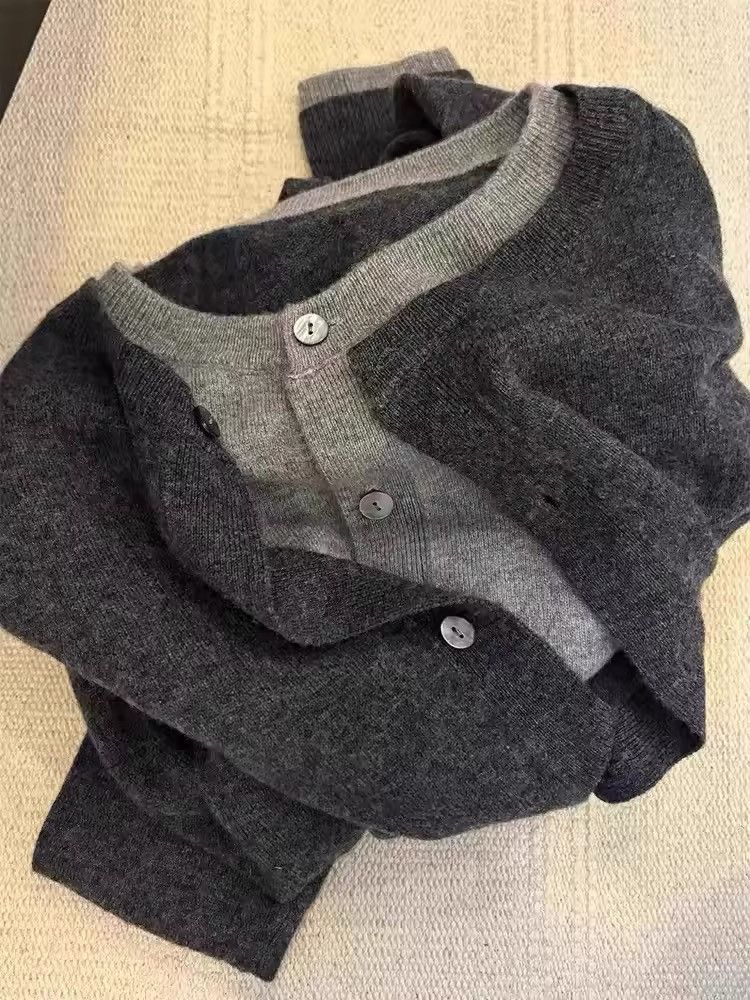 Japanese Brand × Vintage 100% pure cashmere sweater cardigan Size US M / EU 48-50 / 2 - 4 Thumbnail