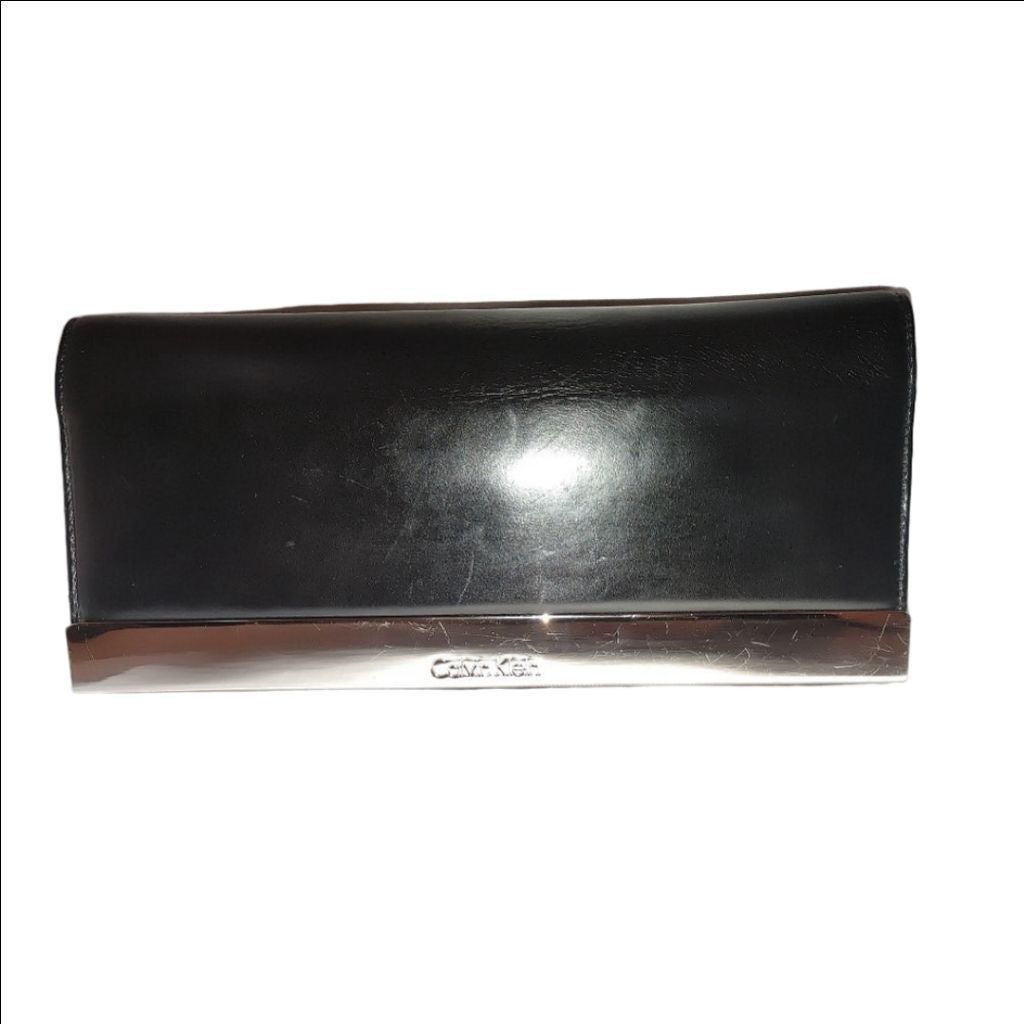 Calvin Klein Calvin Klein Leather Clutch Size ONE SIZE - 1 Thumbnail