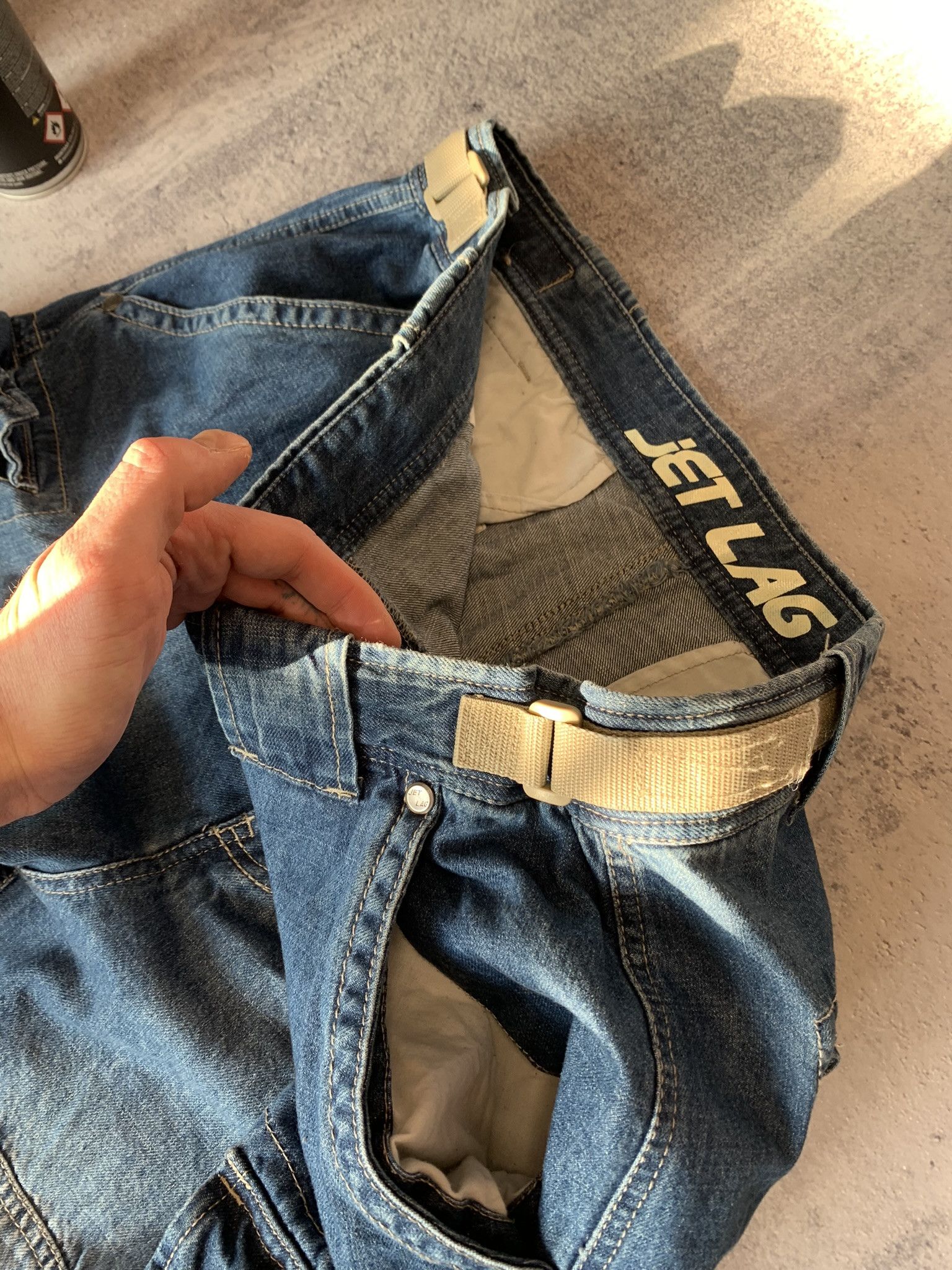 Jet Lag Vintage Y2K Jet Lag NYC Baggy Rare Cargo Pants Size XL Size US 36 / EU 52 - 5 Thumbnail