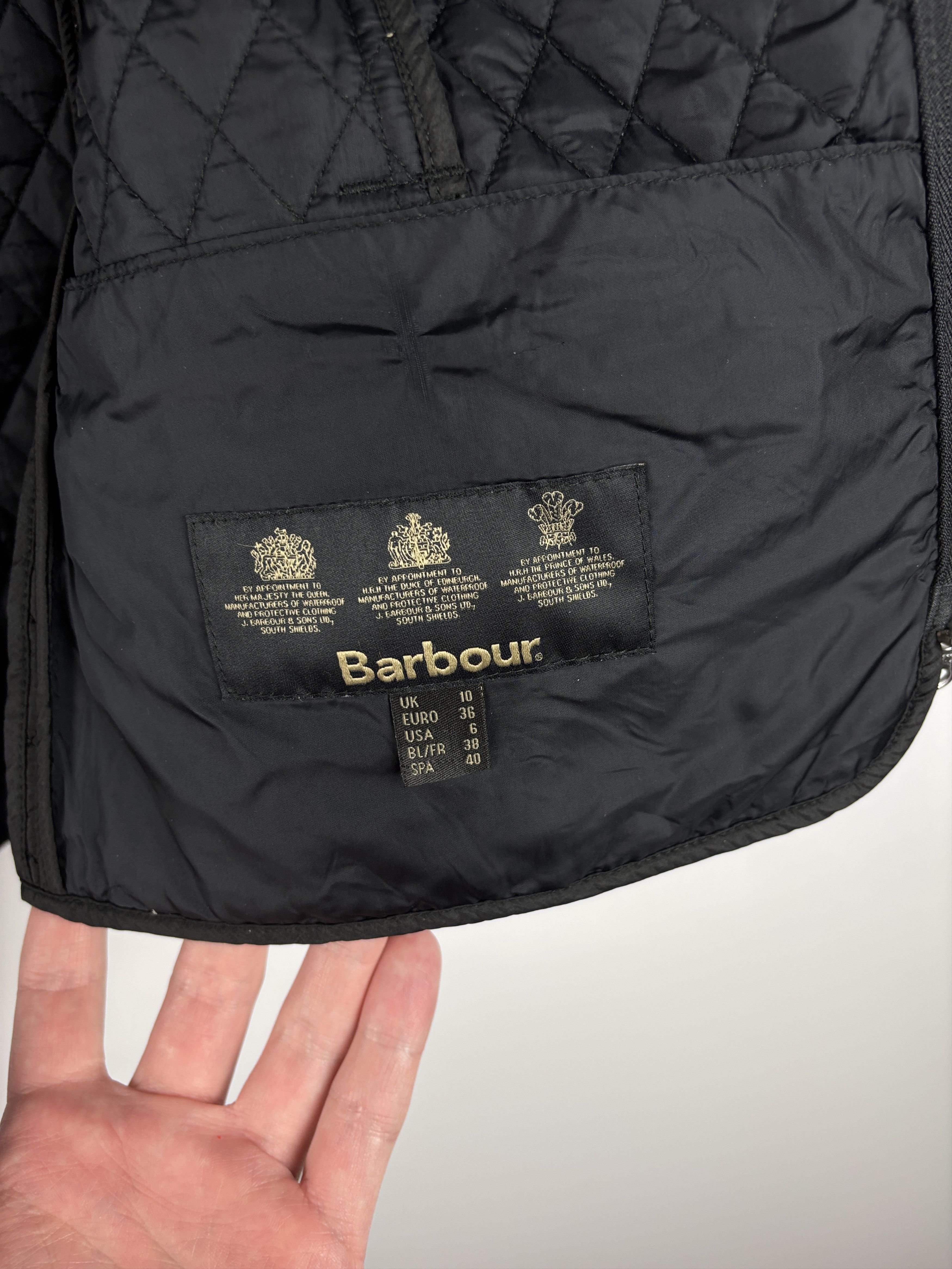 Barbour Womens Barbour Newbury Quilt Jacket Black Size US 6 / UK 10 Size M / US 6-8 / IT 42-44 - 8 Thumbnail