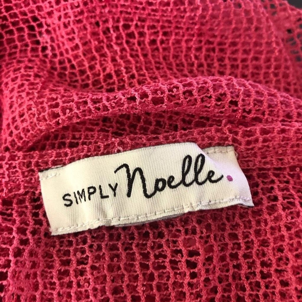 Vintage Simply Noelle Beach Cover Up Sheer Mesh Hot Pink Sz M Size L / US 10 / IT 46 - 10 Thumbnail