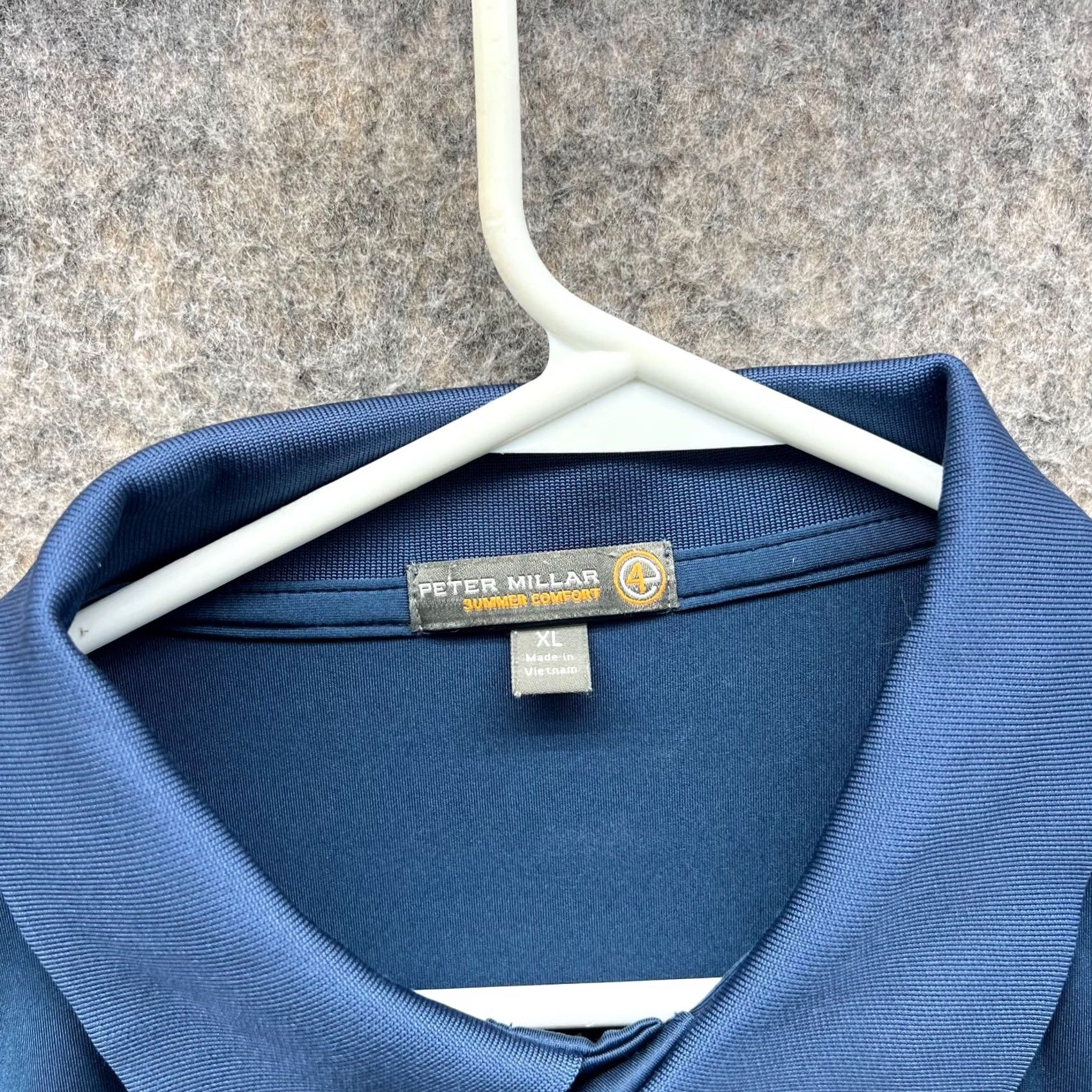Peter Millar Peter Millar Polo Shirt Men XL Blue Polyester Summer Comfort Golf Logo Shirt Size US XL / EU 56 / 4 - 6 Thumbnail