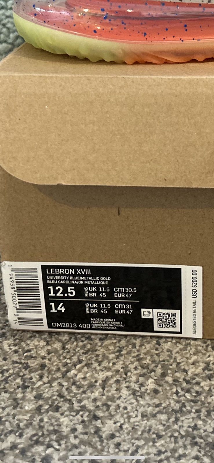 Nike Nike LeBron 18 Best Of 1-9 Light Blue Size US 12.5 / EU 45-46 - 4 Thumbnail