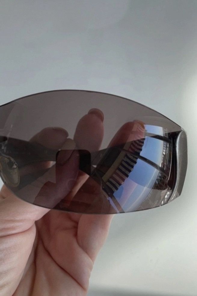 Prada PRADA sunglasses 2004 Flame Chrome Star Mask Fire Vintage Size ONE SIZE - 8 Thumbnail
