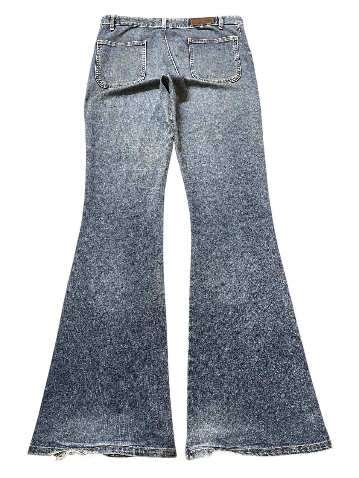 Hysteric Glamour Vintage Japanese Brand Blue Faded Wash Style Flared Wide Leg Size US 31 - 2 Thumbnail