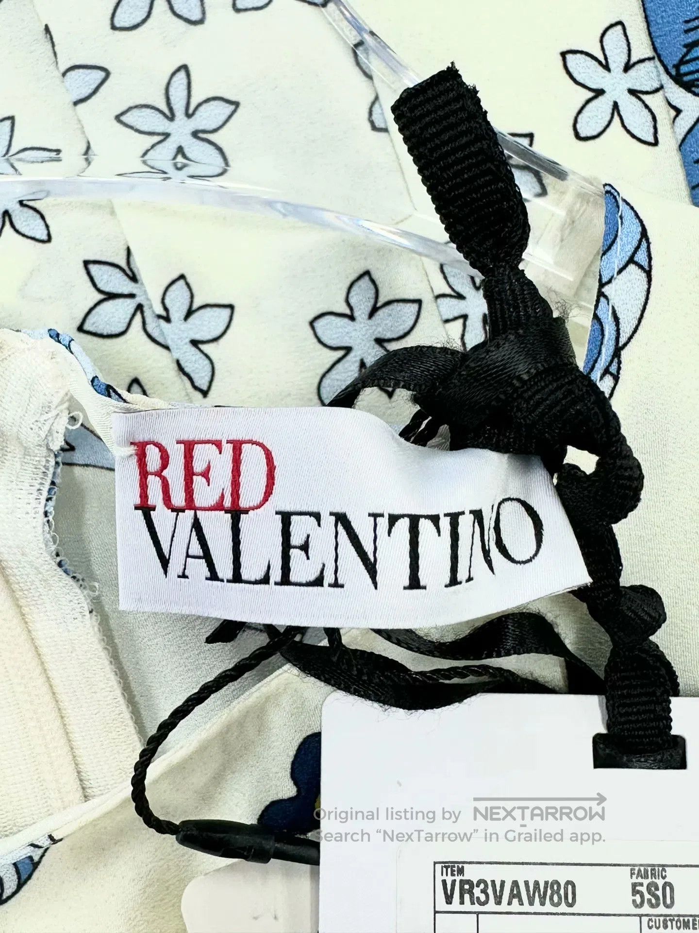 Valentino Valentino White Ink Wash Printed Pleated Dress| Size XS / US 0-2 / IT 36-38 - 4 Thumbnail