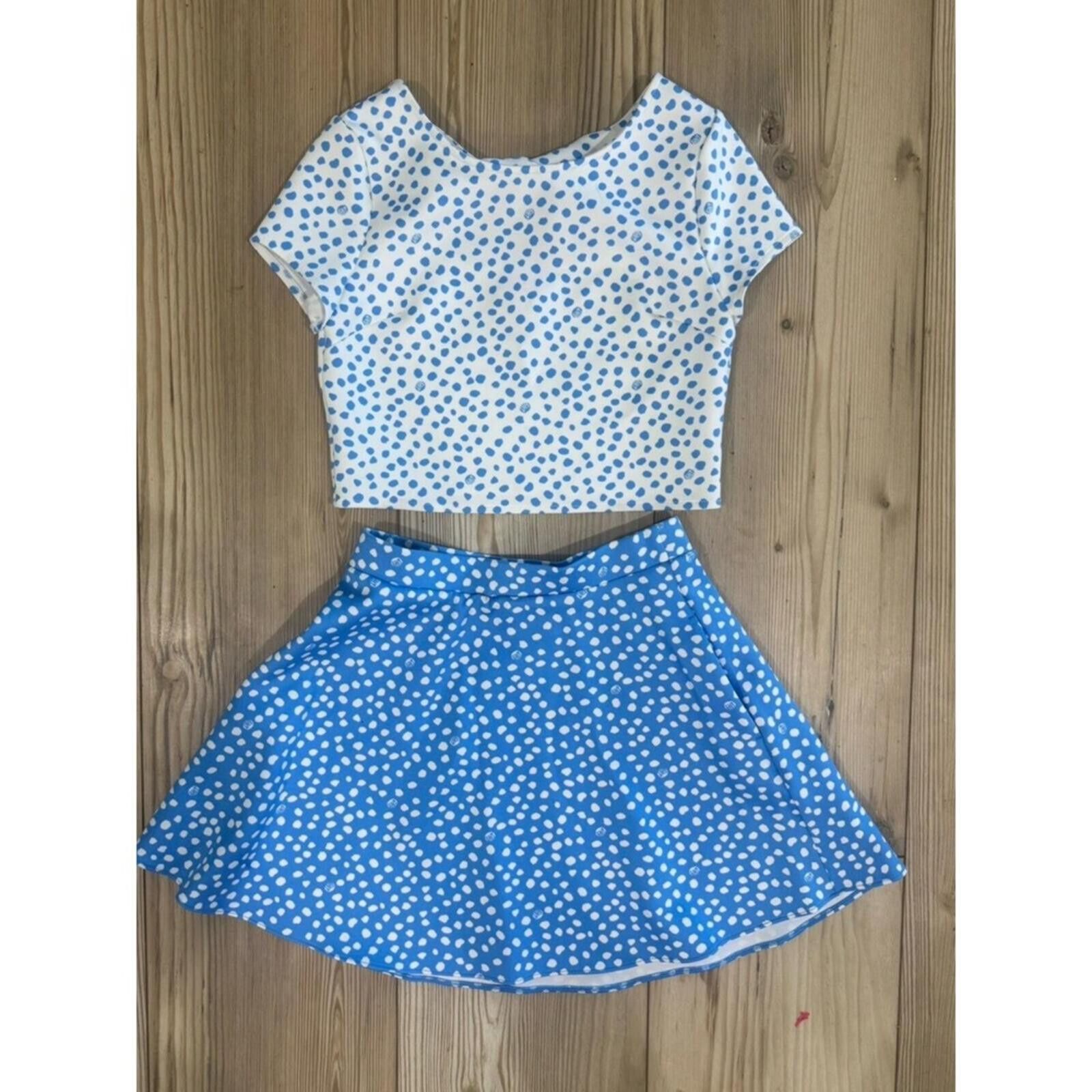 Other Lilly Pulitzer Blue and White Polka Dot Skirt Size ONE SIZE - 3 Thumbnail