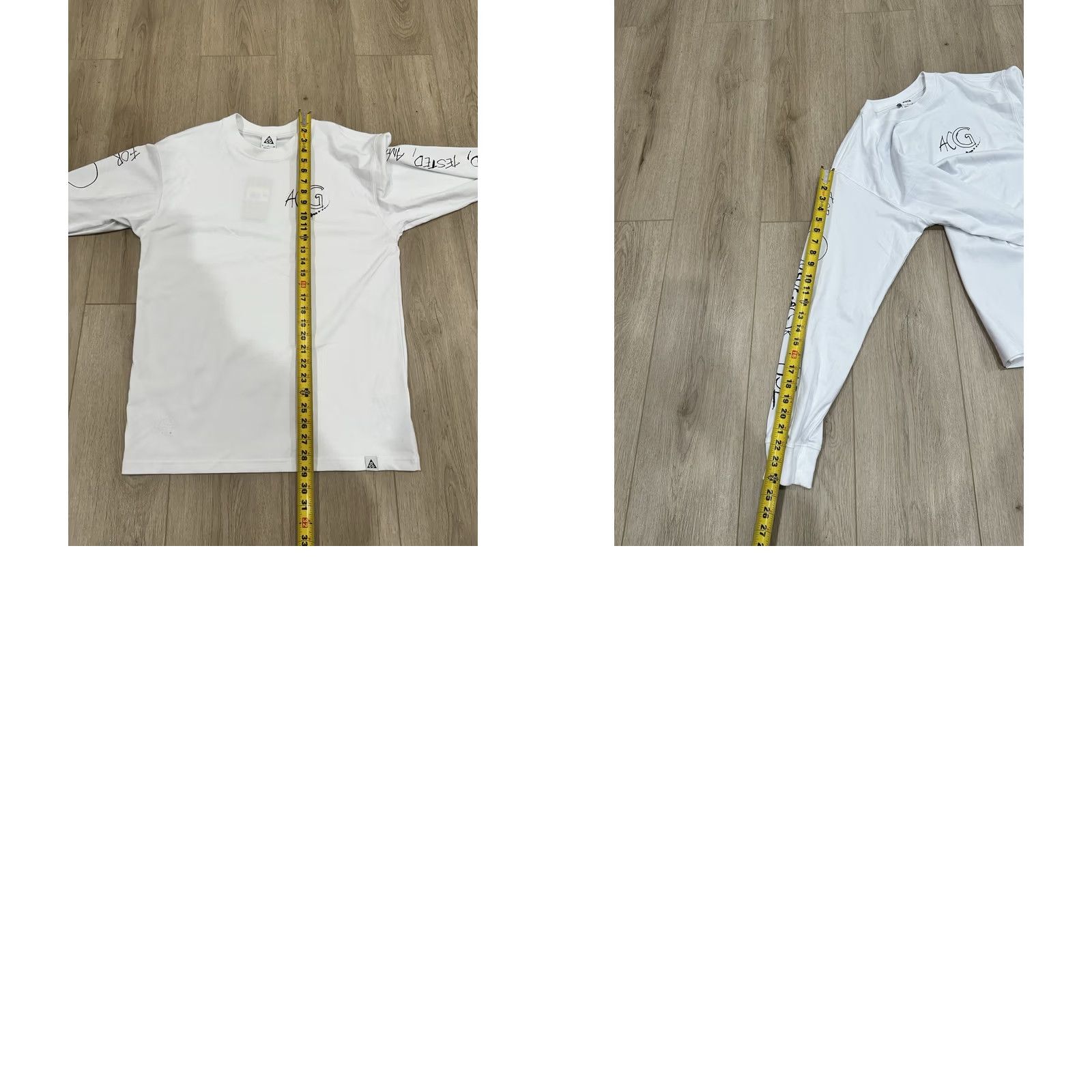 Nike VINTAGE? No. Nike ACG All Conditions Gear Shirt Mens Small Outdoor White Long Sleeve Crew Neck Solid Graphic Print Logo Size US S / EU 44-46 / 1 - 9 Thumbnail