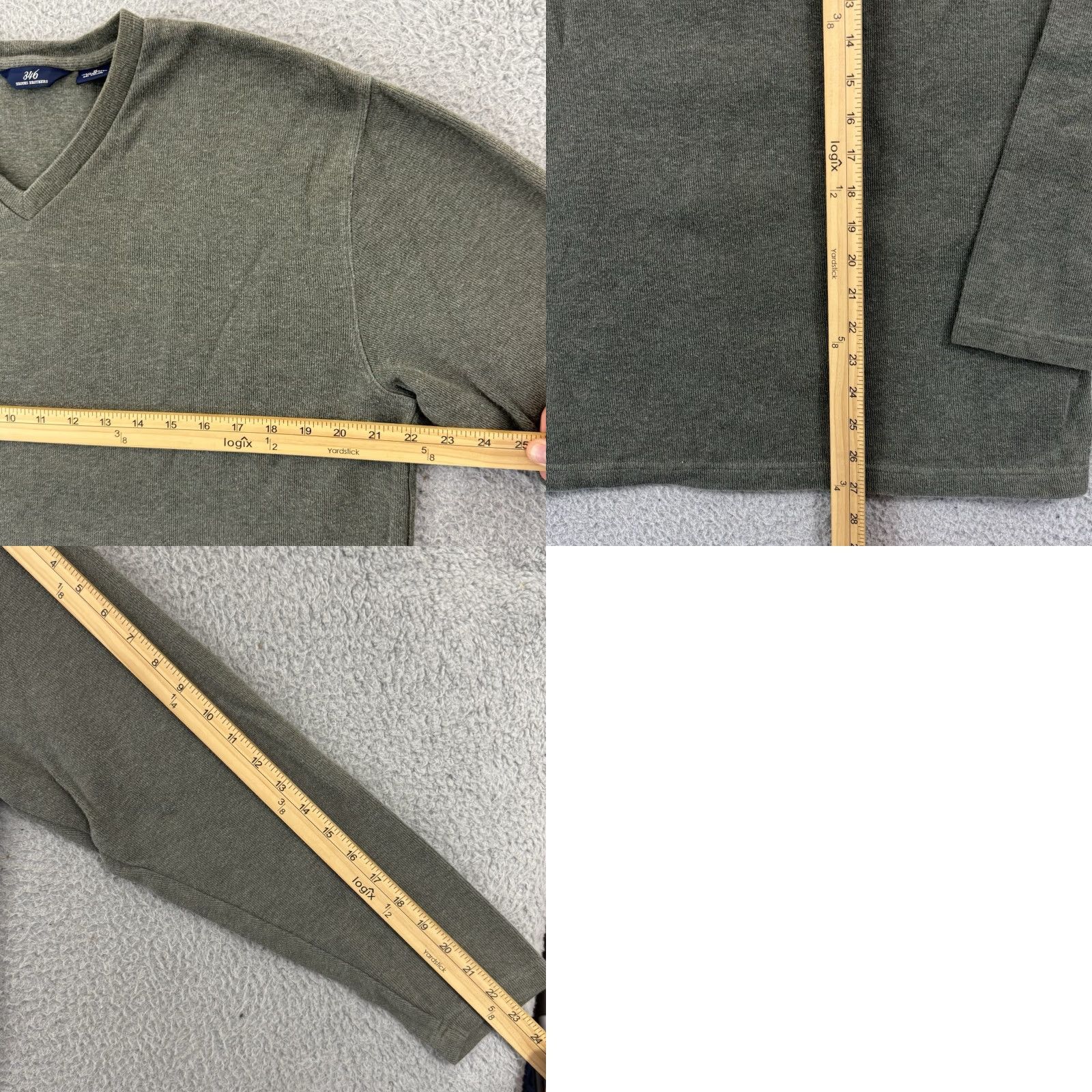 Brooks Brothers VINTAGE Brooks Brothers Sweater Mens Medium Green V-Neck Long Sleeve Preppy Pullover Size US M / EU 48-50 / 2 - 8 Thumbnail