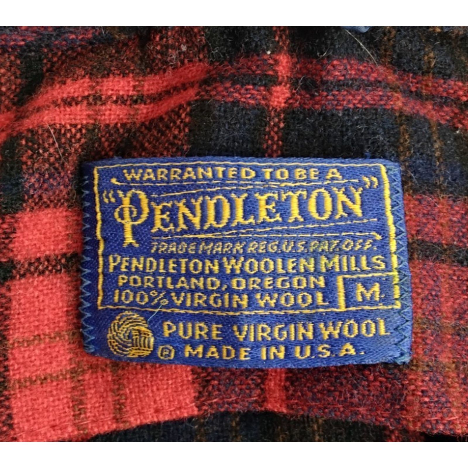 Pendleton Pendleton Robe Men's M Plaid Red/Blue Tartan VTG 1960s USA Size US M / EU 48-50 / 2 - 7 Thumbnail