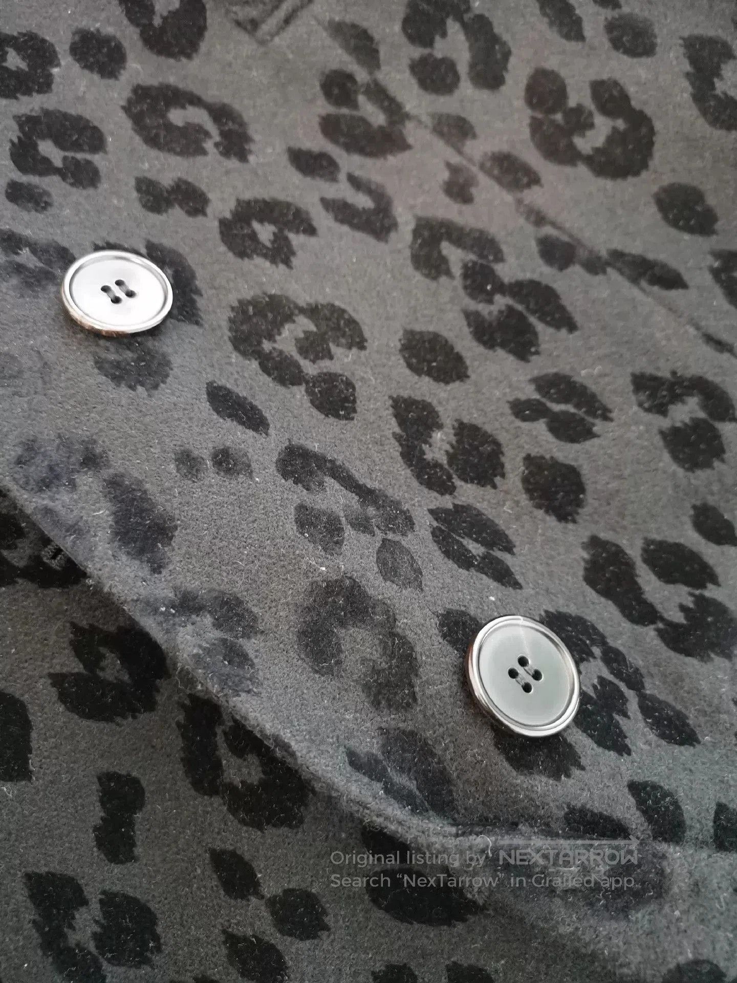 Saint Laurent Paris Saint Laurent Gray Leopard Print Coat. Size US M / EU 48-50 / 2 - 5 Thumbnail