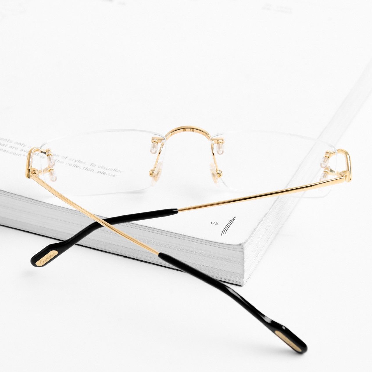 Cartier CARTIER CT0344O 001 GLASSES Size ONE SIZE - 6 Thumbnail