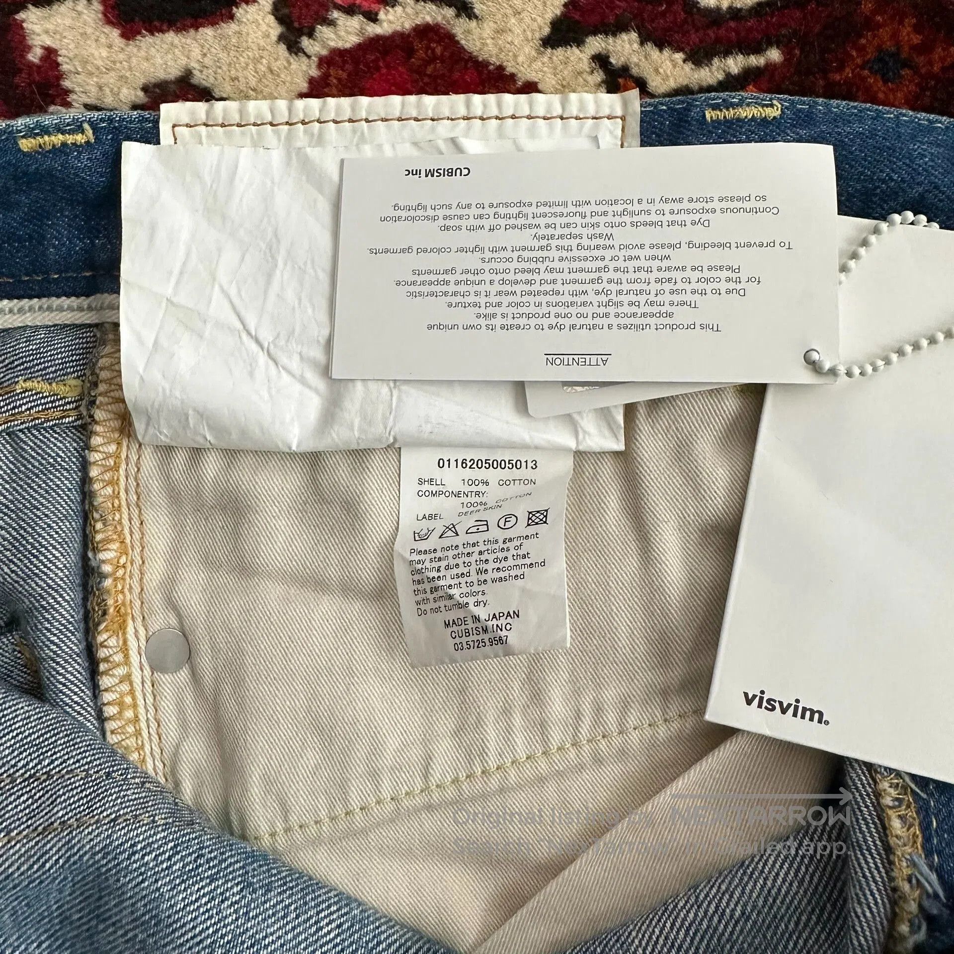 Visvim visvim 16aw 04d5 Washed Jeans. Size US 32 / EU 48 - 8 Thumbnail