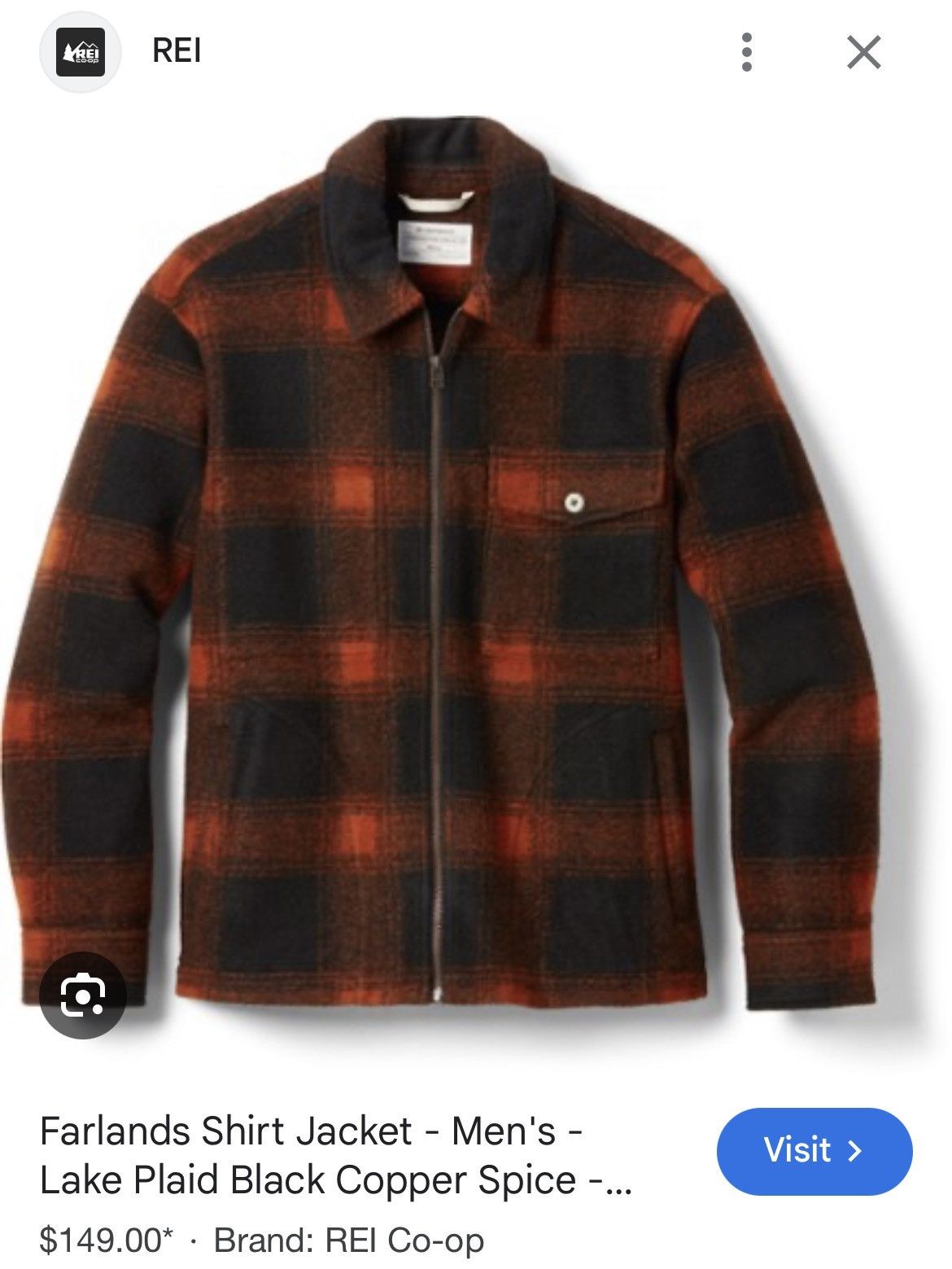 Rei REI Co-op Farlands Shirt Jacket Mens Lake Plaid Copper Spice Size US L / EU 52-54 / 3 - 3 Thumbnail