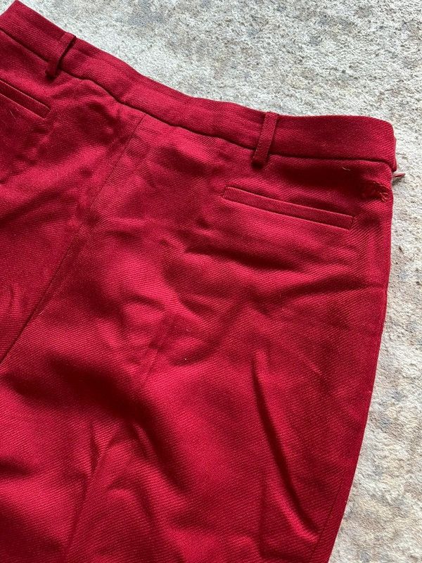 Burberry Burberry London Sz 42 / XL Red New Wool Pants 2000s Spain Size 36" / US 14 / IT 50 - 13 Thumbnail