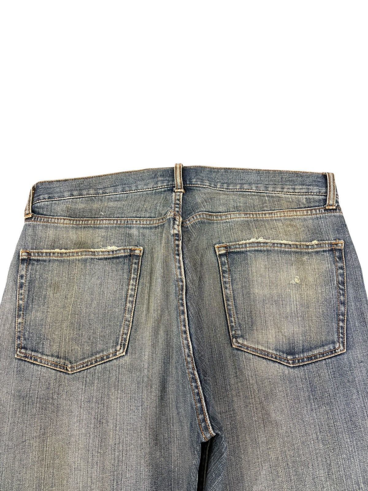 VILLAND Vintage Japanese Brand Mud Wash Painted Distress Baggy Jeans Size US 35 - 8 Thumbnail