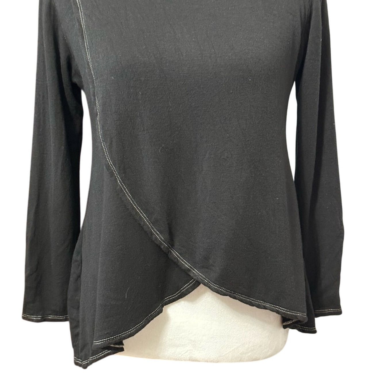 Other Go Couture Pullover Top Asymmetric Hemline Black Women's M Size M / US 6-8 / IT 42-44 - 3 Thumbnail