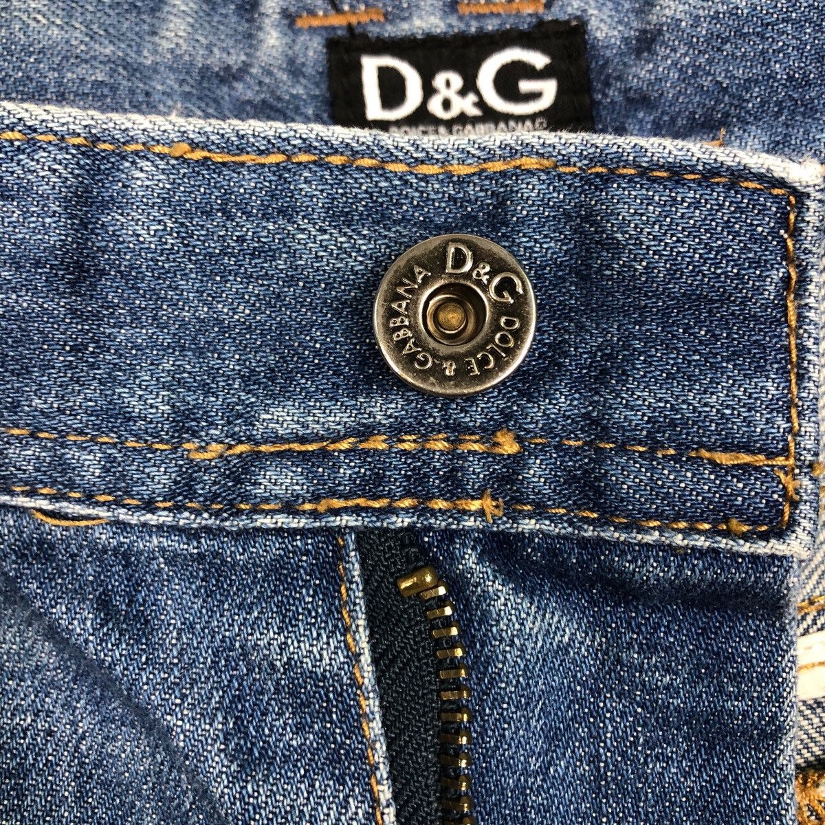 Dolce & Gabbana 📌Vintage Distressed Denim Jeans D&G Made in Italy Size US 34 / EU 50 - 20 Thumbnail