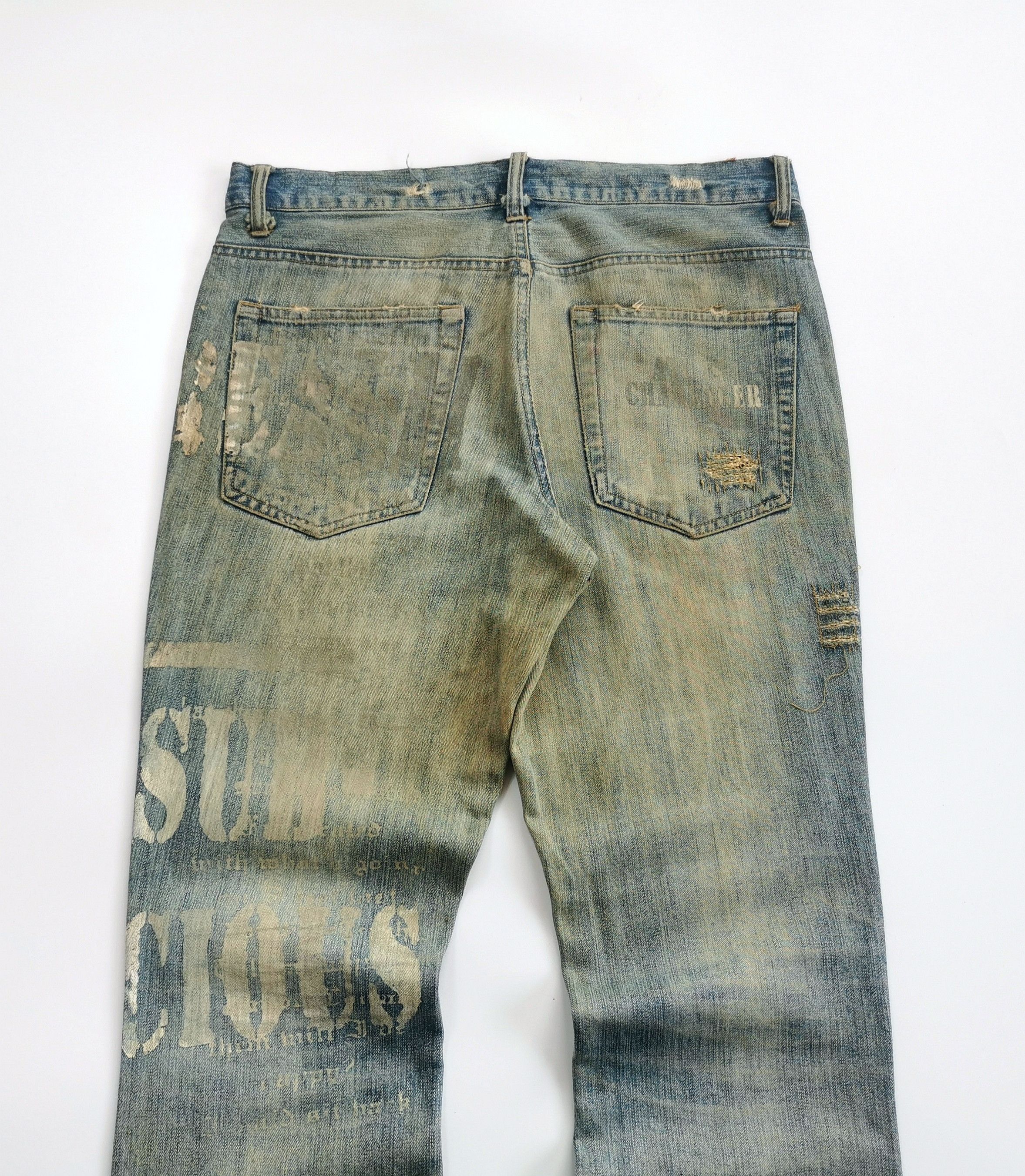 In The Attic In The attic Flared Distressed Poem Jeans Pants Size US 33 - 10 Thumbnail