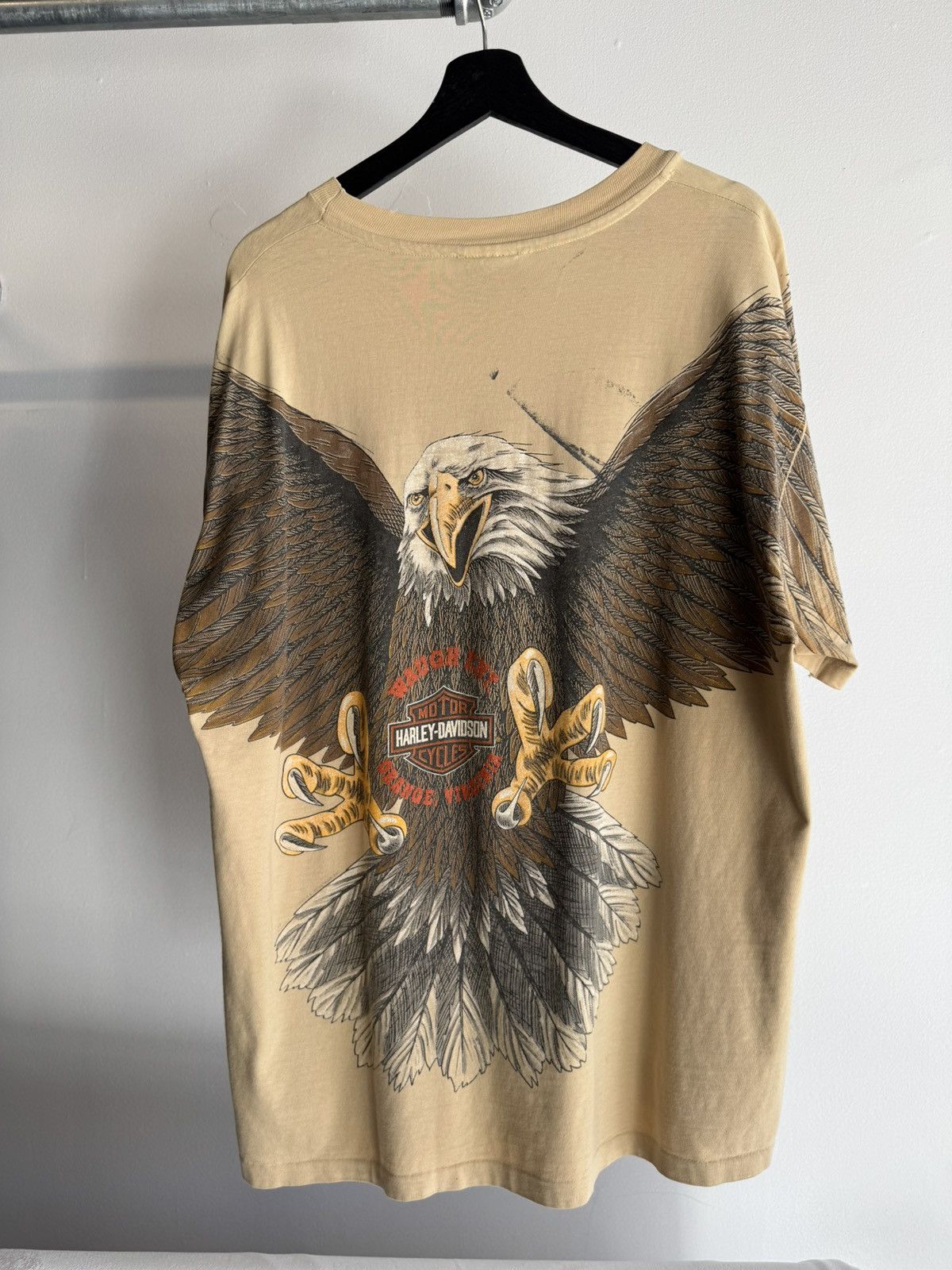 Harley Davidson Vintage 90’s Harley Davidson Eagle AOP tee Size US XL / EU 56 / 4 - 3 Thumbnail