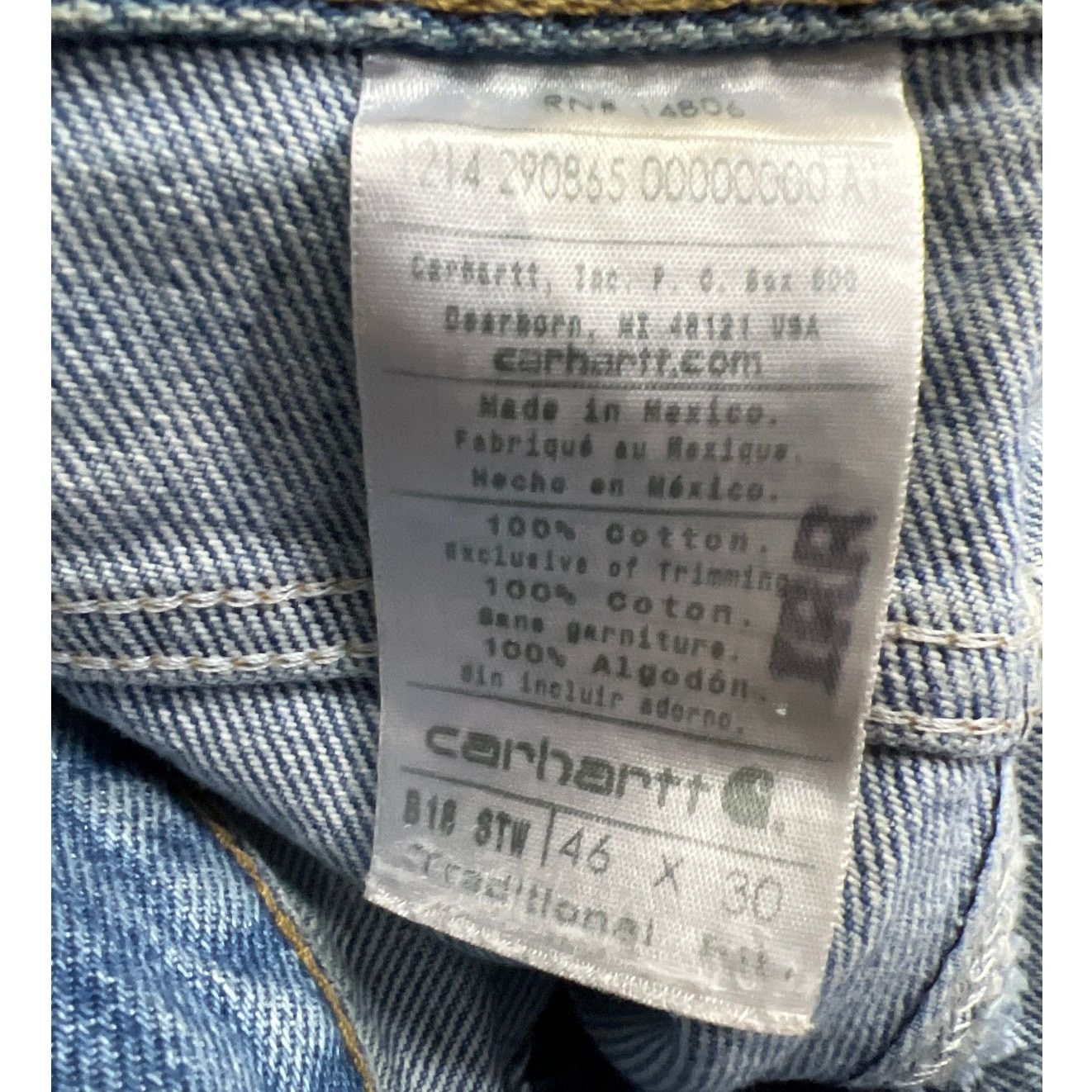 Carhartt Carhartt Mens Relaxed Fit Workwear Outdoor Jeans Size 46x30 Size US 44 / EU 60 - 7 Thumbnail