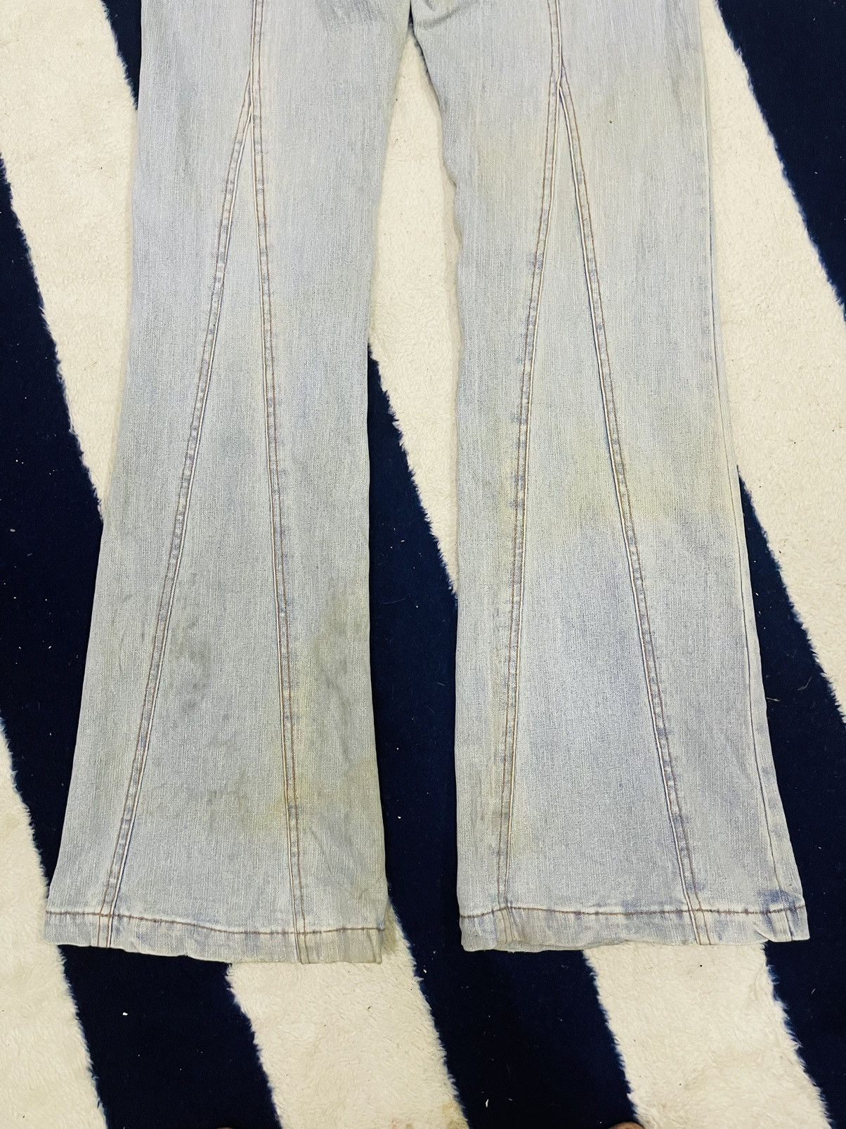 Japanese Brand Unbranded Flare Jeans Inspired Hysteric Glamour (14) Size 30" / US 8 / IT 44 - 8 Thumbnail