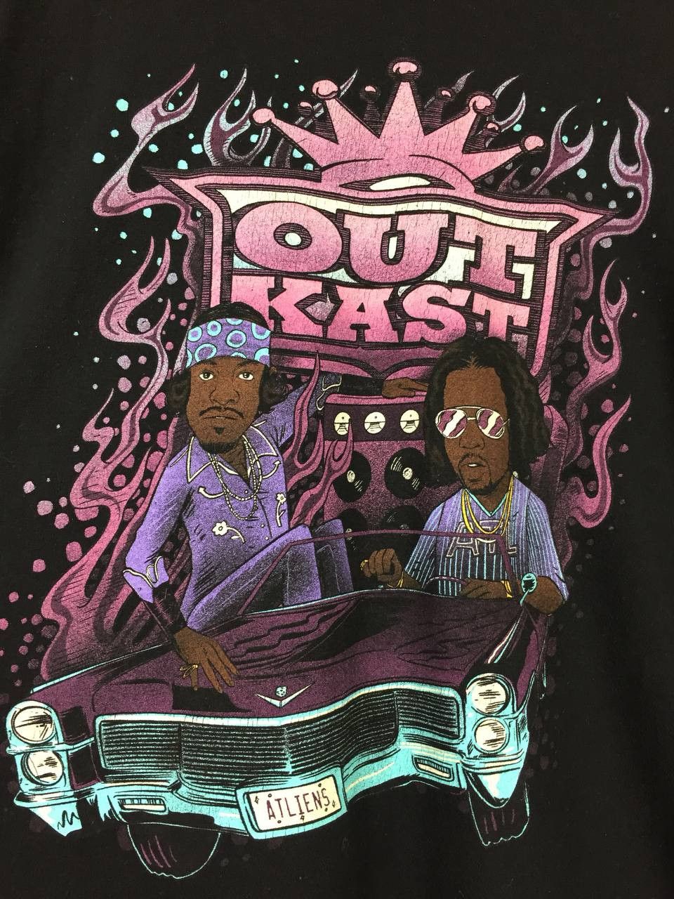 Outkast × Rap Tees × Vintage Outkast ATLIENS Cartoon Graphic Hip Hop Rap Tee Size US XL / EU 56 / 4 - 4 Thumbnail