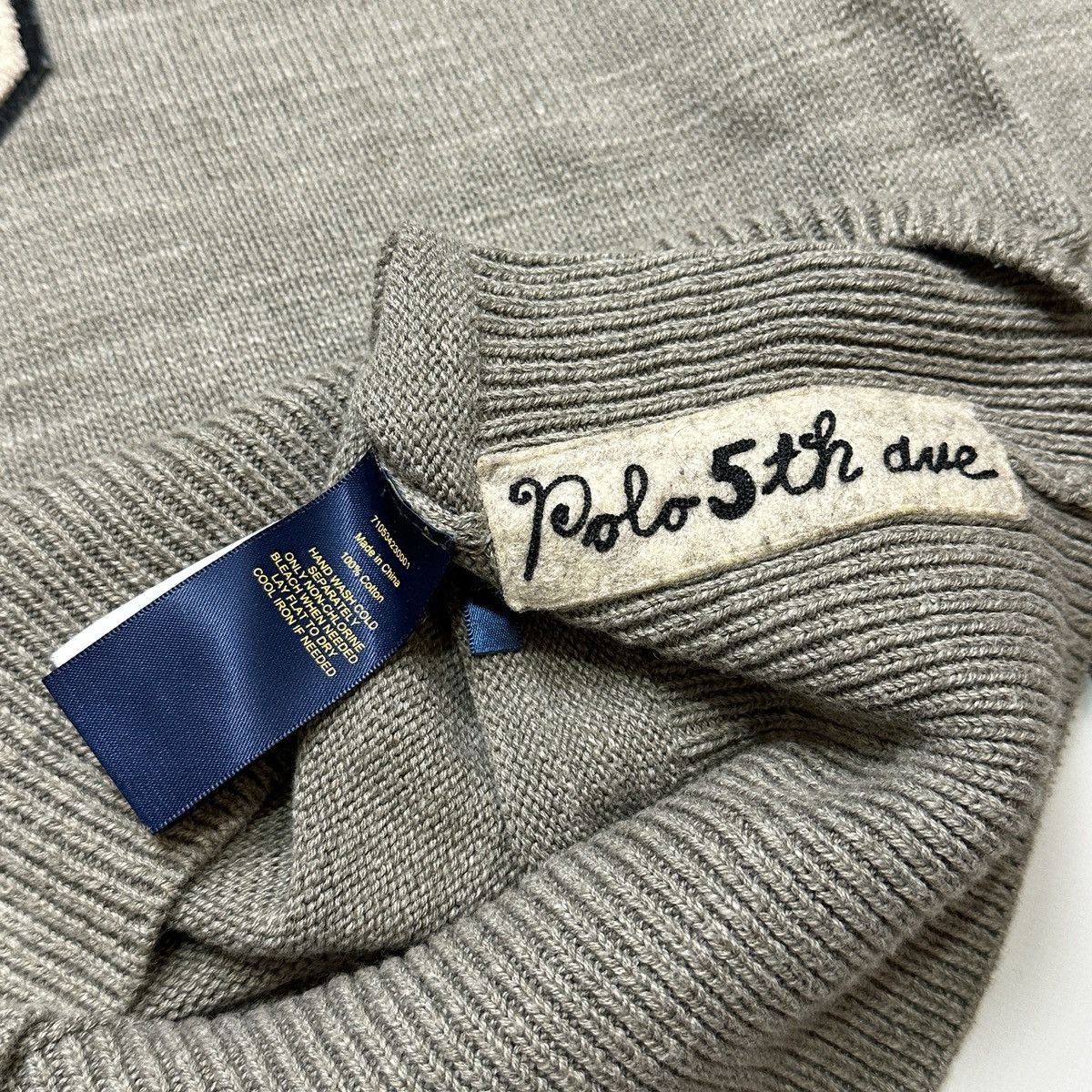 Polo Ralph Lauren Polo Ralph Lauren RRL STYLE knitted sweater big logo Size US L / EU 52-54 / 3 - 10 Thumbnail