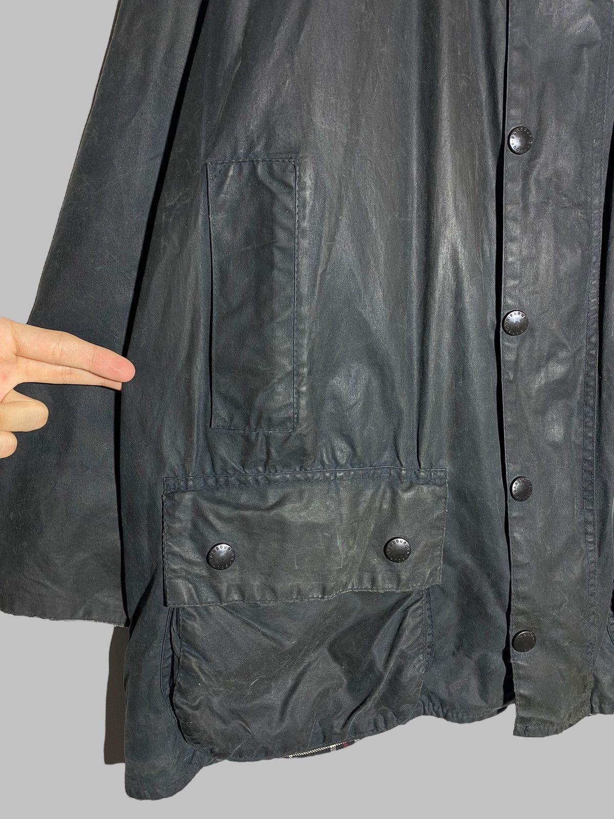 Barbour 🔥 BARBOUR BLACK WAX COAT VINTAGE CORE BRITISH OUTERWEAR Size US XL / EU 56 / 4 - 9 Thumbnail
