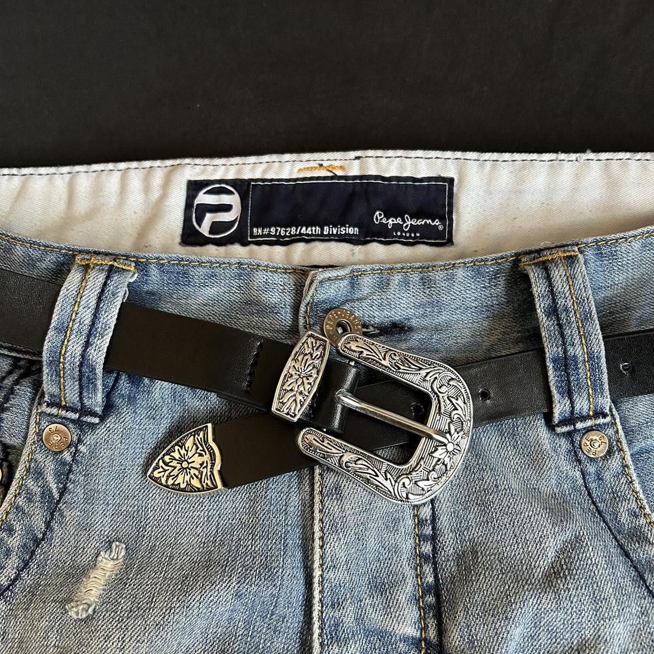 Japanese Brand × Vintage Y2K 2000s Style Black Western Boho Trendy Belt Size ONE SIZE - 5 Thumbnail
