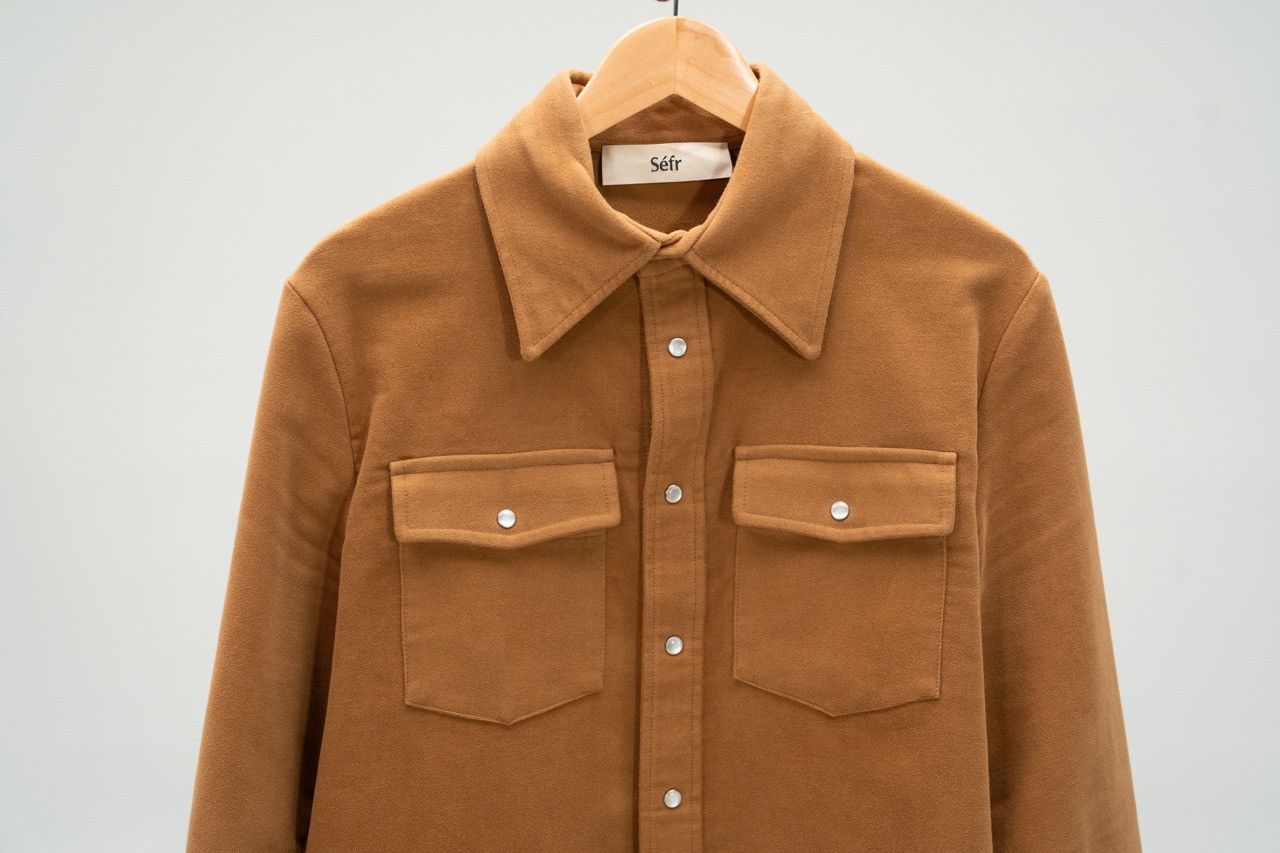 Sefr Sefr Matsy Moleskin Shirt Jacket in Brown Size US M / EU 48-50 / 2 - 5 Thumbnail