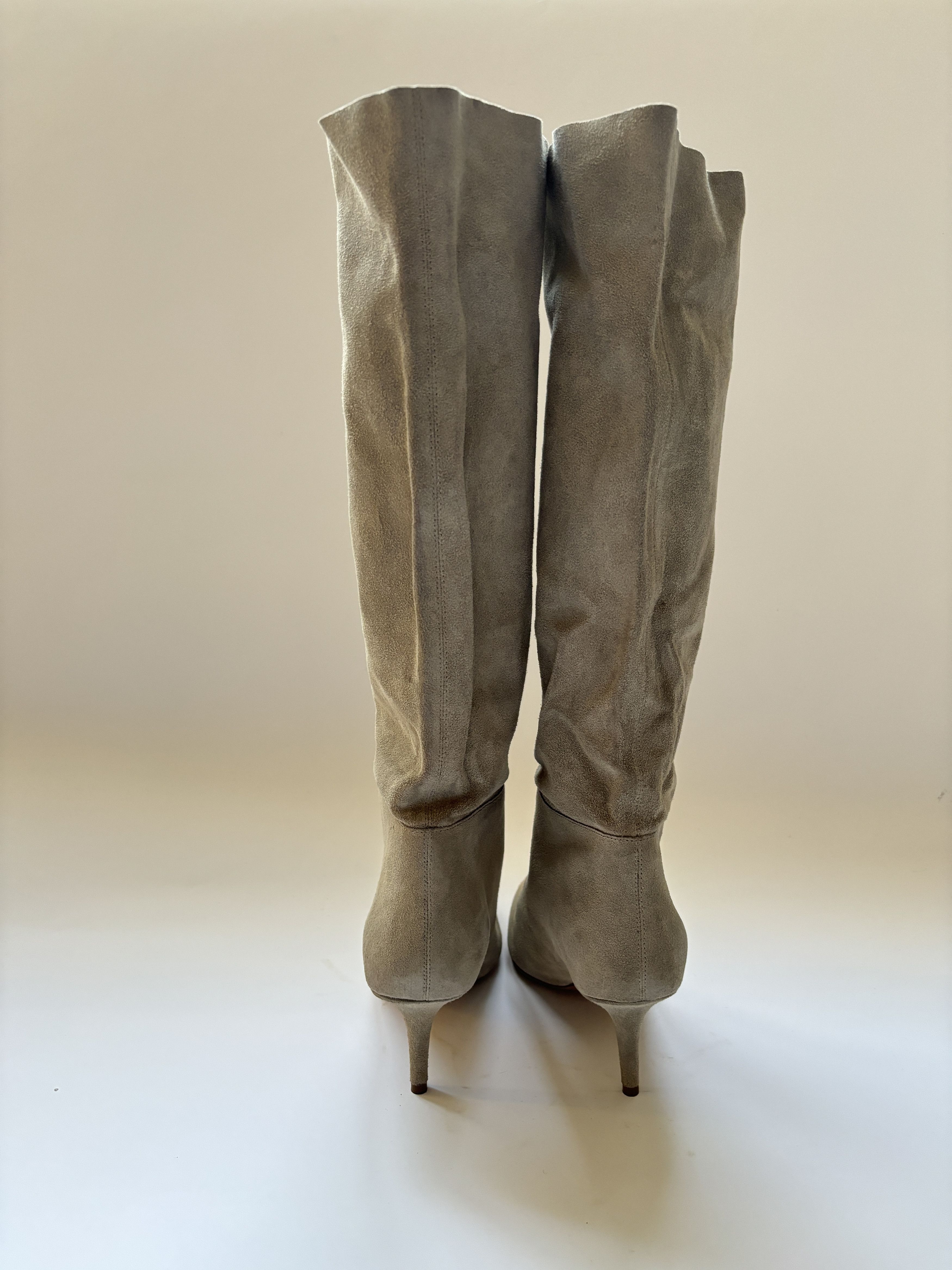 Kanye West × Yeezy ⚡️QUICK SALE⚡️2018 Yeezy Season 7 Beige Suede High Boots Size US 8 / IT 38 - 6 Thumbnail