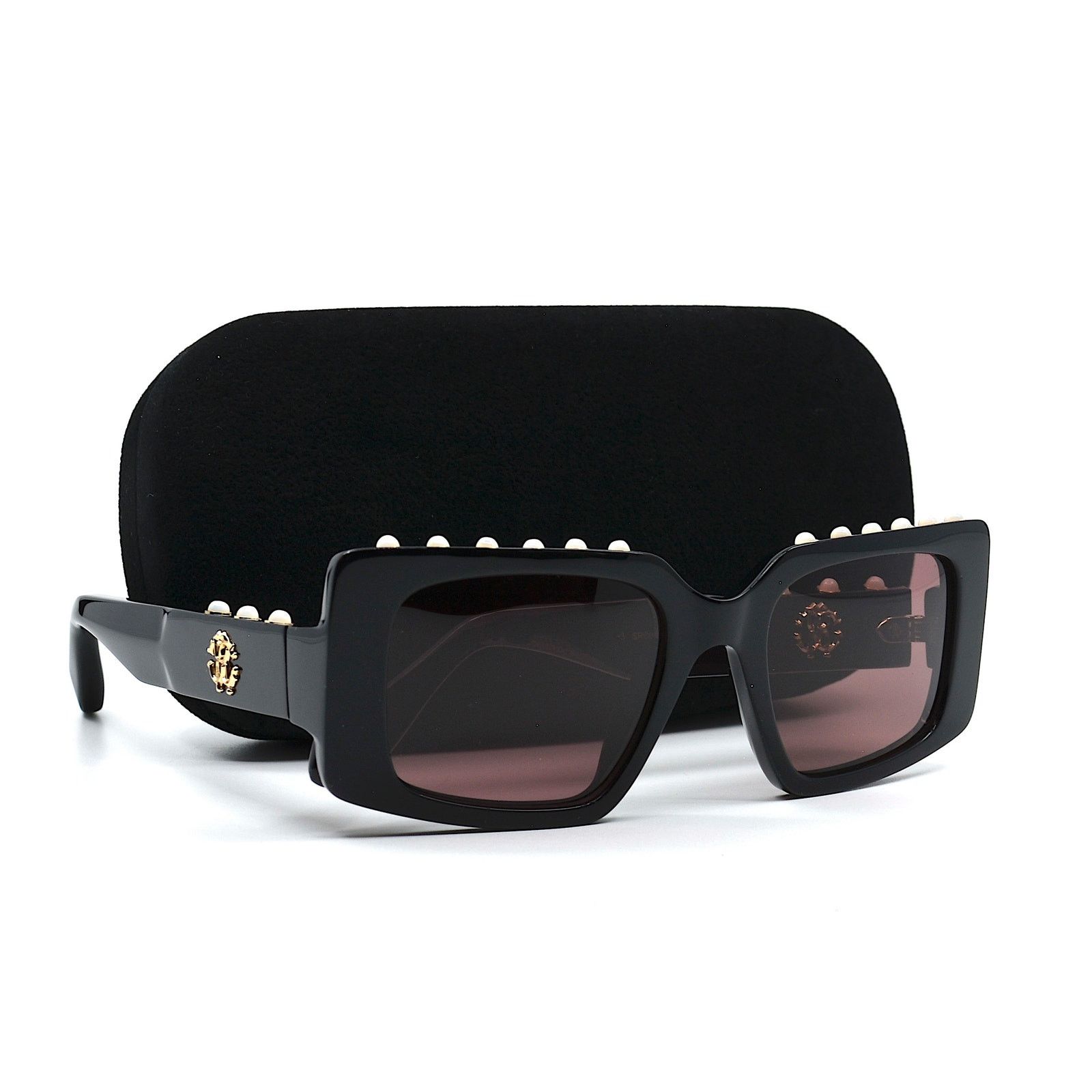 Roberto Cavalli ROBERTO CAVALLI SRC039S BLACK PURPLE AUTHENTIC SUNGLASSES Size ONE SIZE - 1 Thumbnail