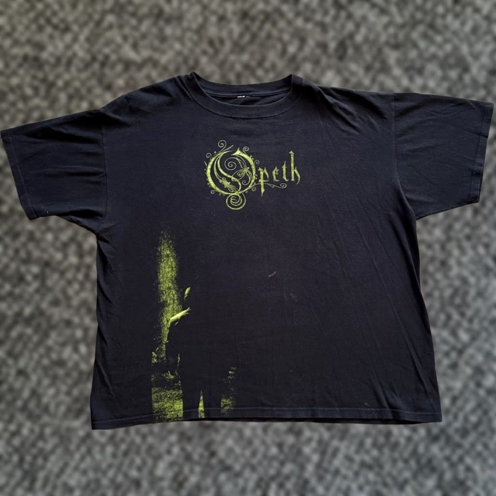 Vintage VINTAGE Opeth T Shirt 2XL Short Sleeve Crew Neck Black Cotton Dream Theater Katatonia Metal Logo Graphic Print Men Mens Size US XXL / EU 58 / 5 - 1 Thumbnail
