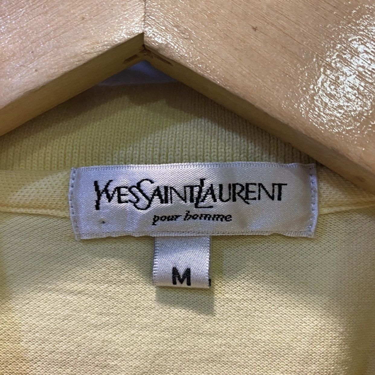 Yves Saint Laurent Vtg YSL Yves Saint Laurent Pour Homme Polo Tee Size US M / EU 48-50 / 2 - 7 Thumbnail