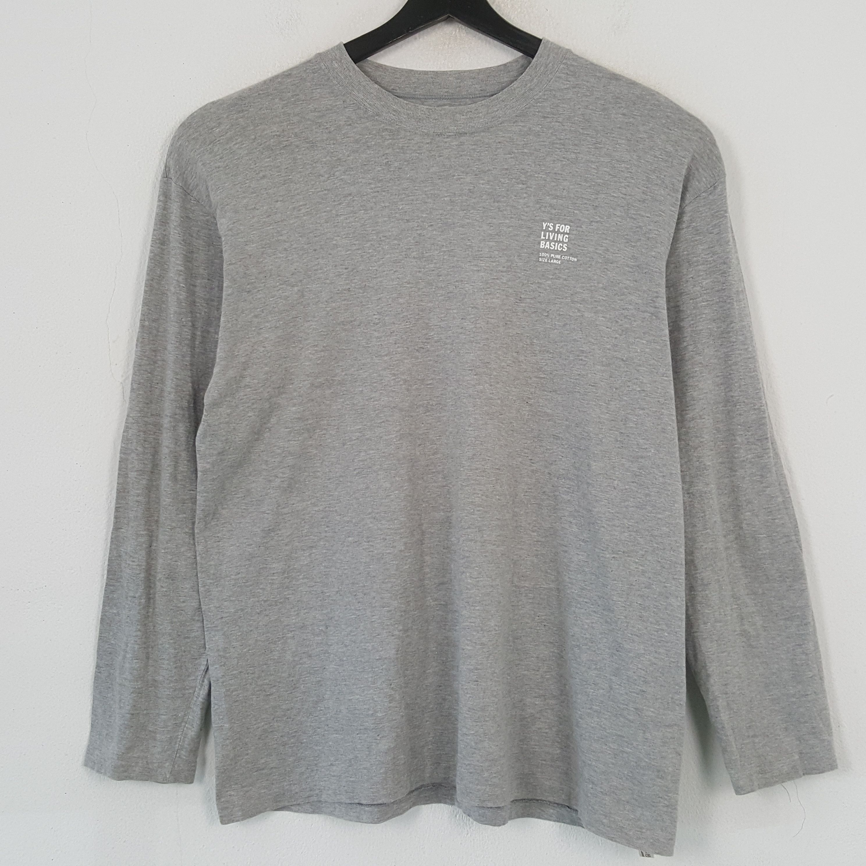 Yohji Yamamoto Ys FOR LIVING BASIC by YOHJI YAMAMOTO Tshirt C285N42 Size US L / EU 52-54 / 3 - 1 Thumbnail
